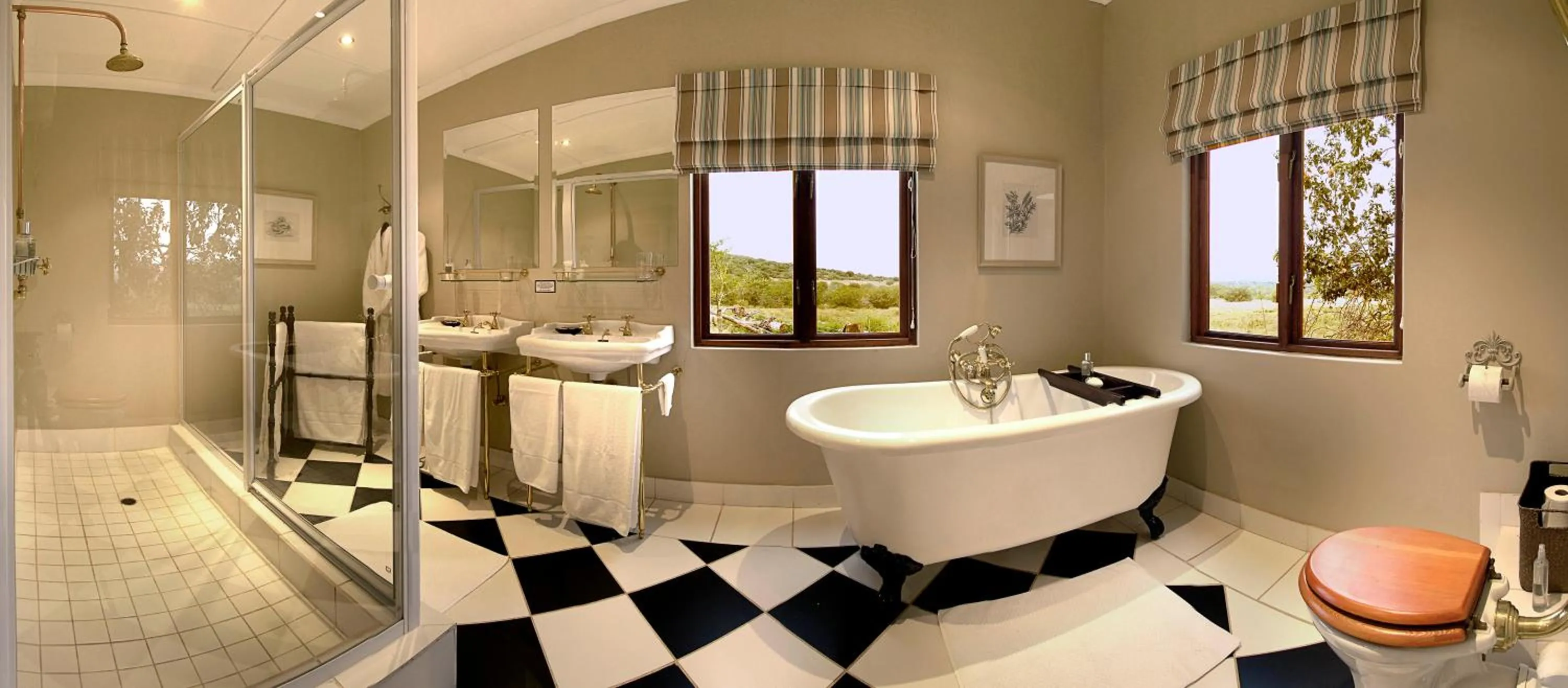 Shower in RiverBend Lodge