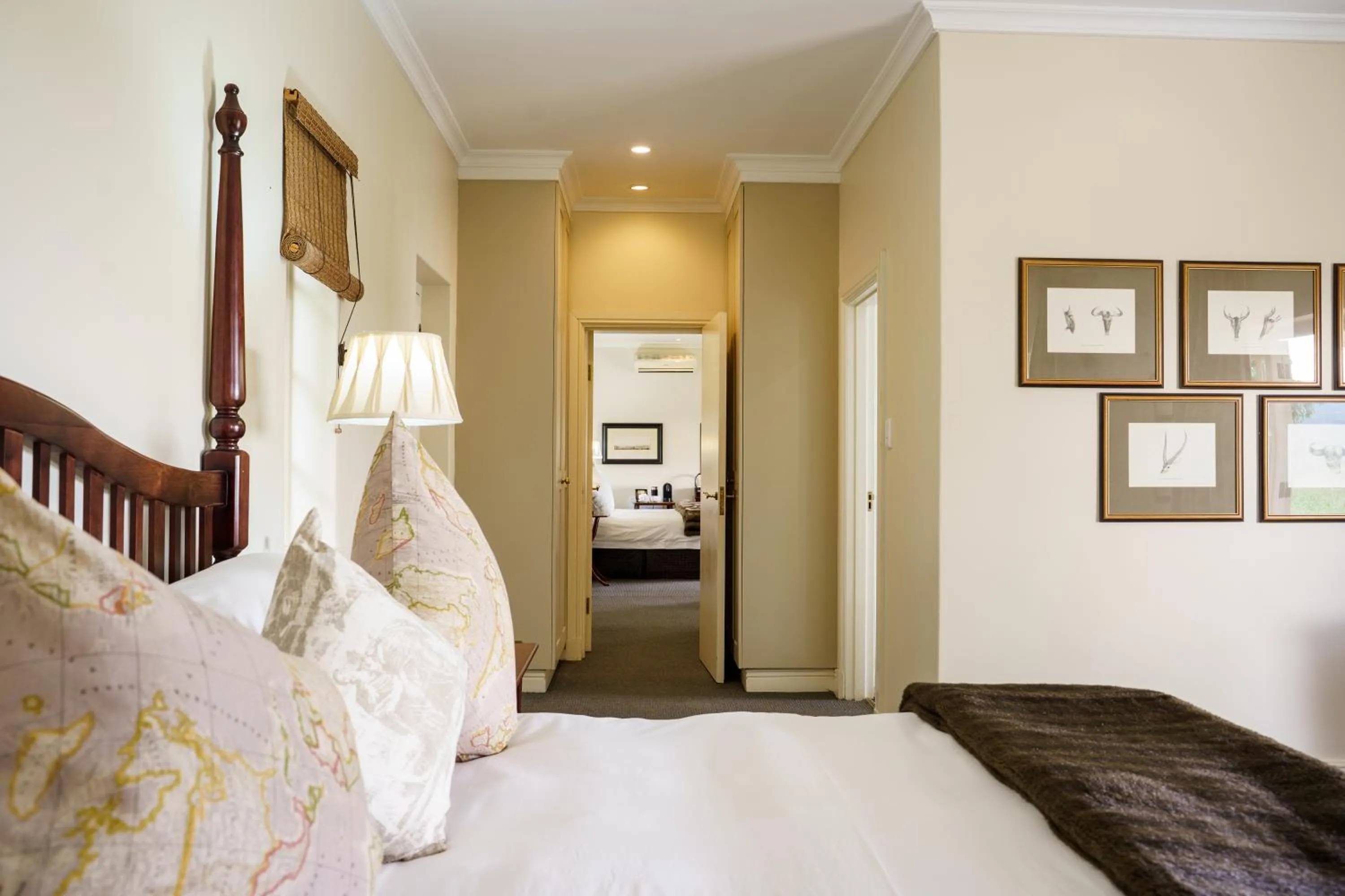 Bed in RiverBend Lodge