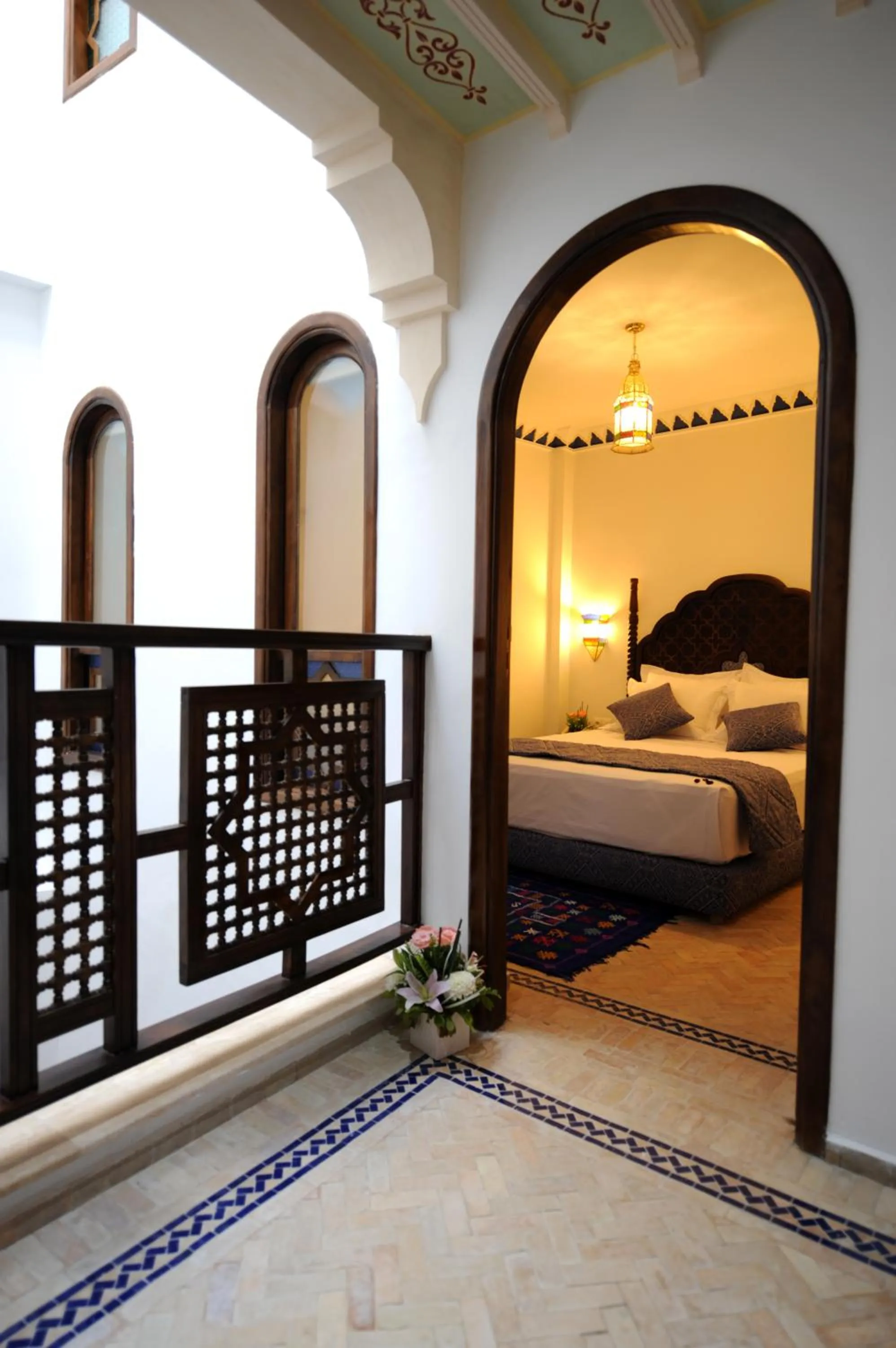Balcony/Terrace, Bed in Dar Yasmine