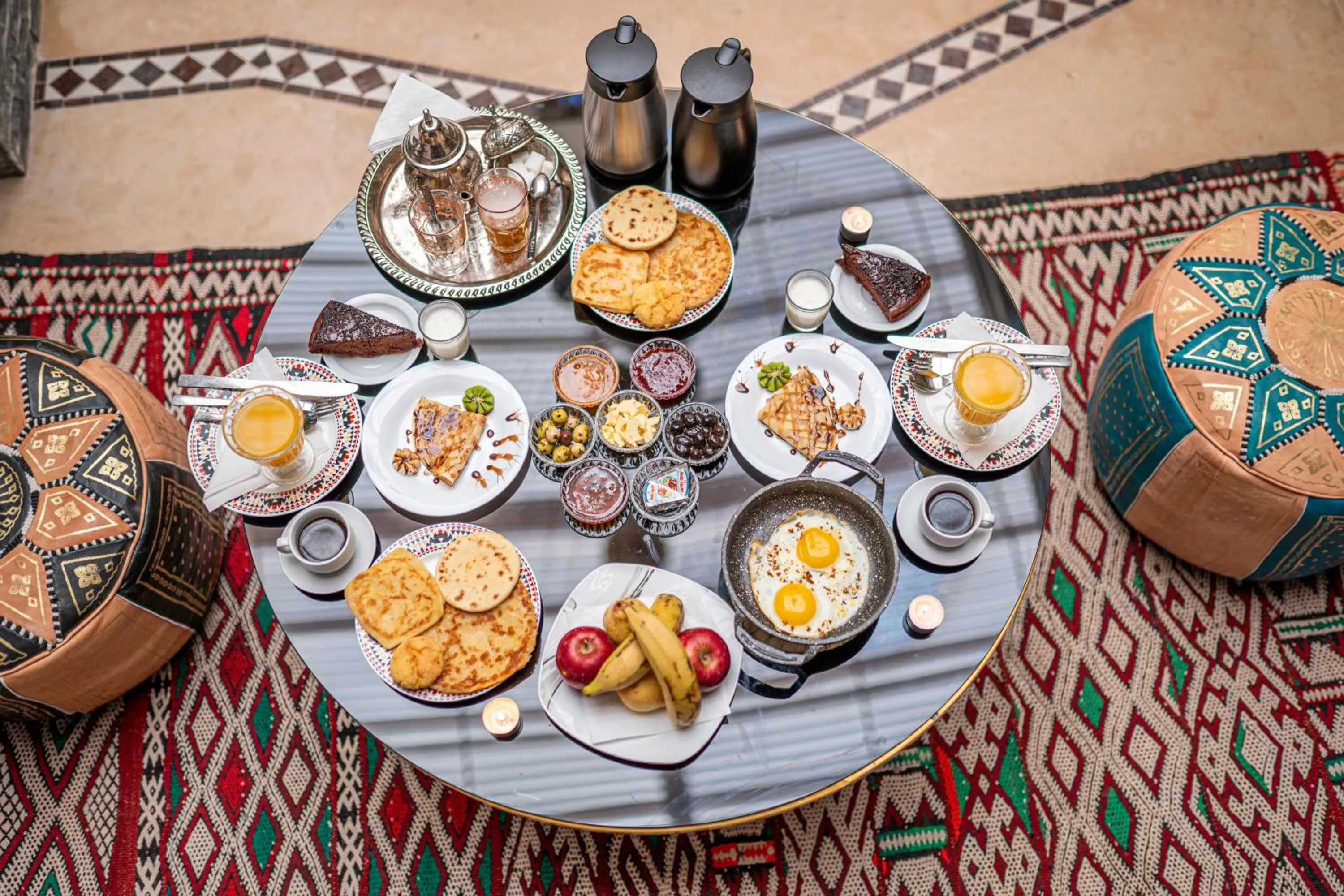 Continental breakfast in Riad Kenza