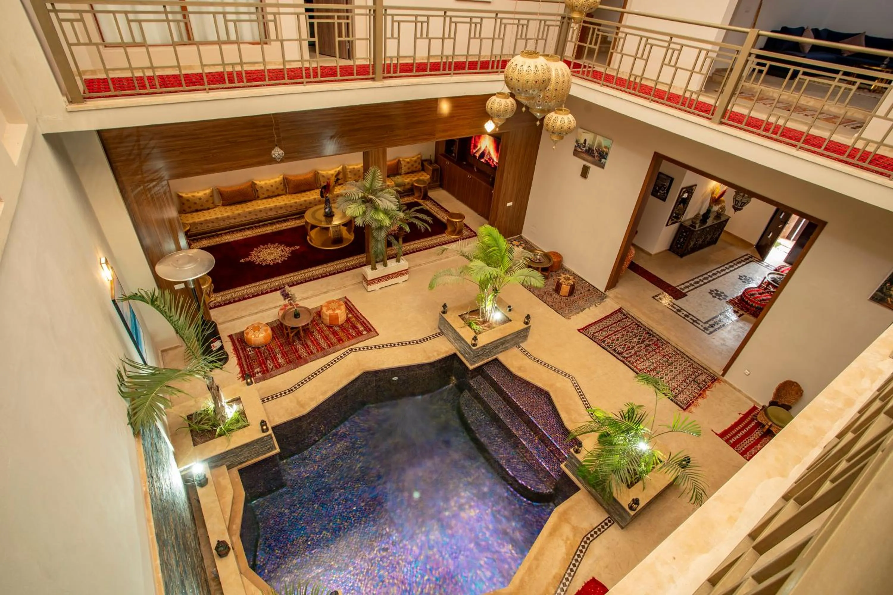 Living room in Riad Kenza