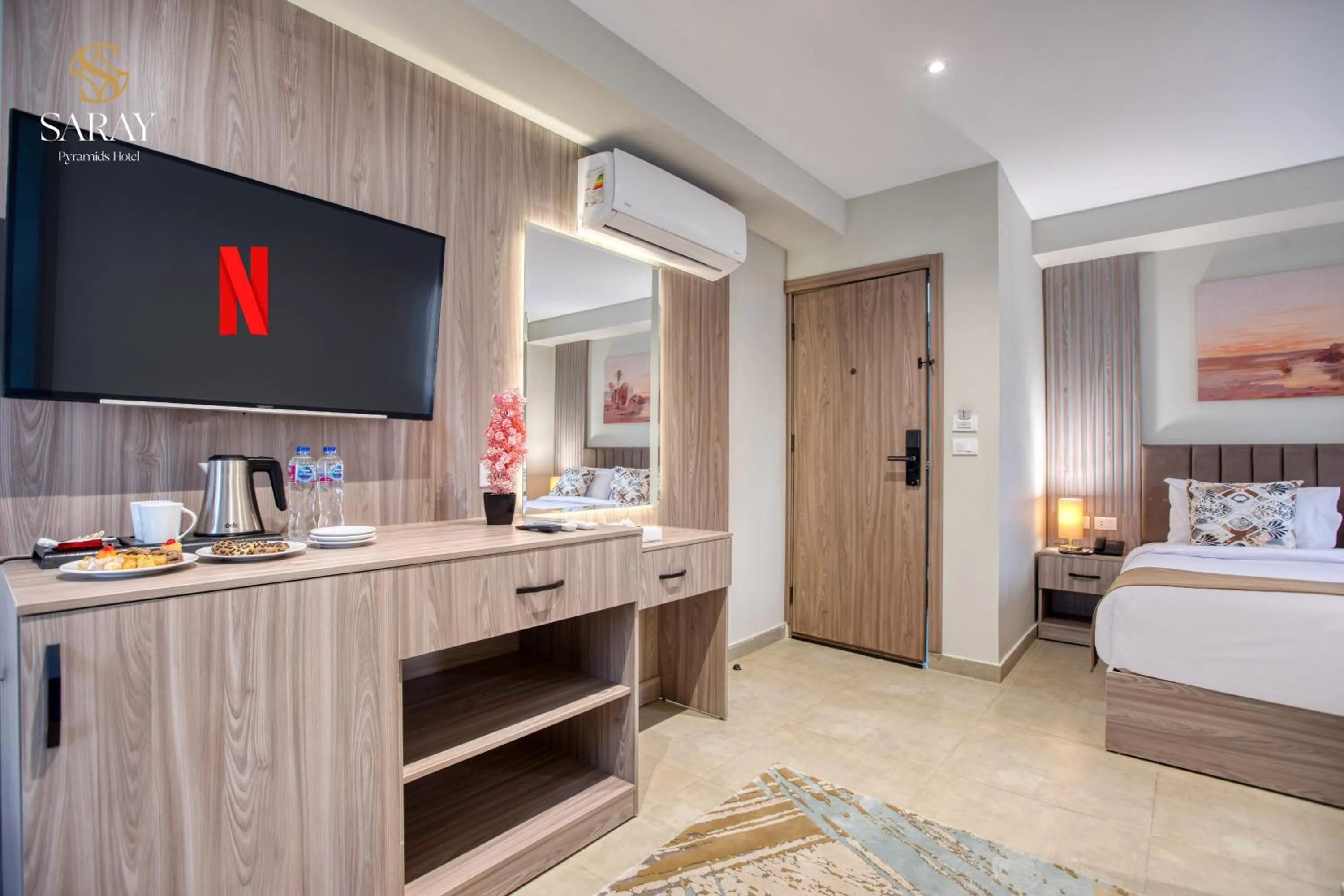 Bedroom, Bed in Saray Pyramids & Museum View Hotel