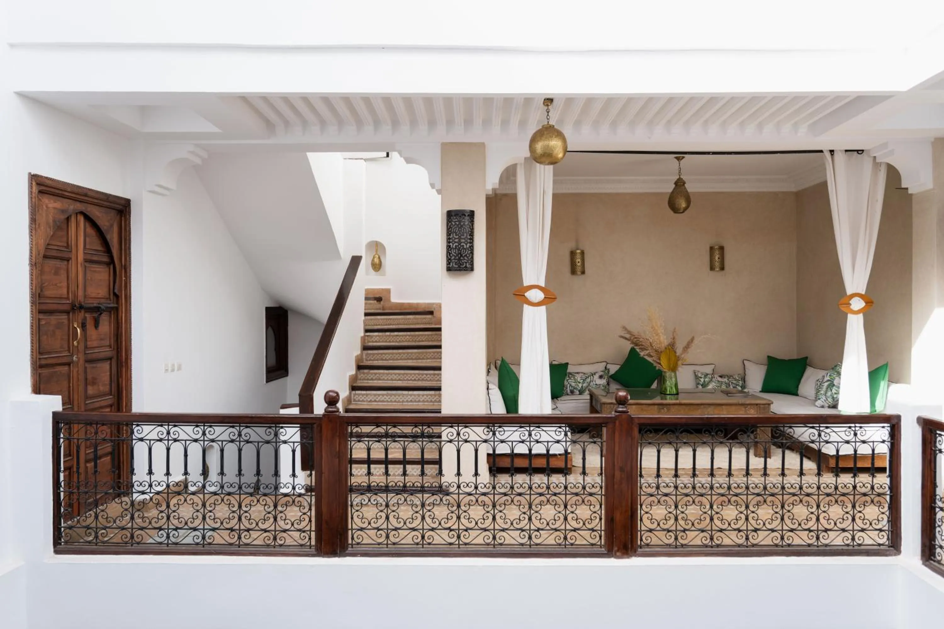 Communal lounge/ TV room in Riad of the Moon