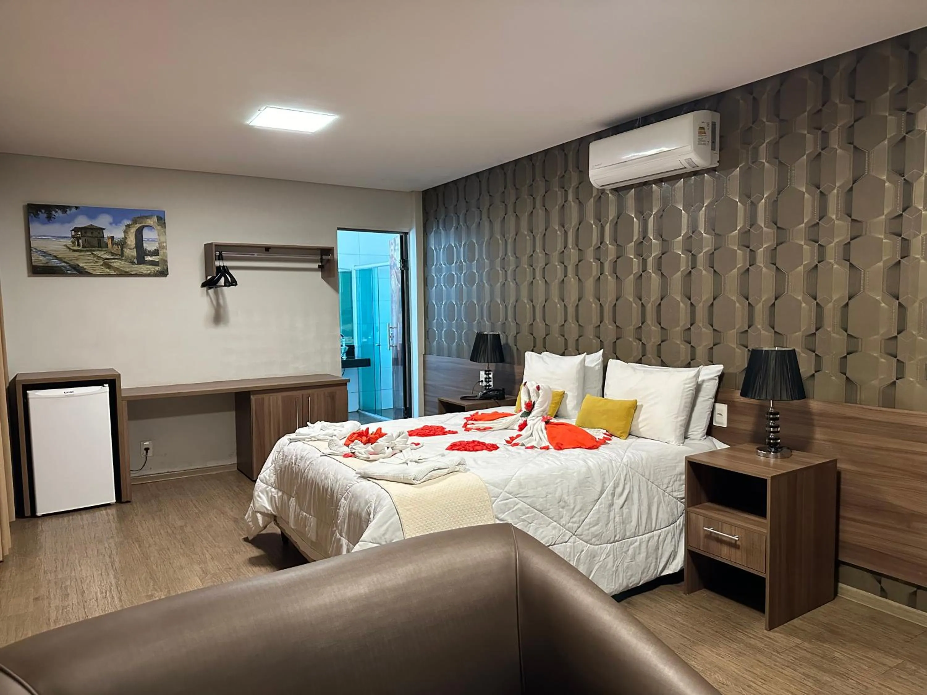 Bed in Pousada Circuito dos Inconfidentes