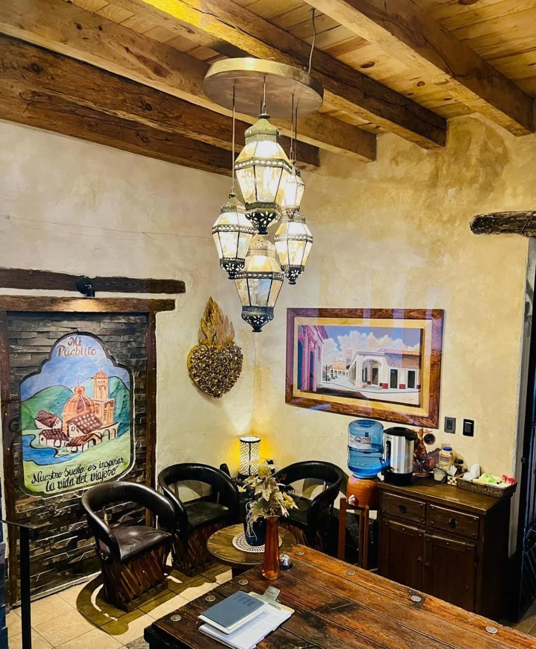 Living room in Hotel Mi Pueblito Tapalpa