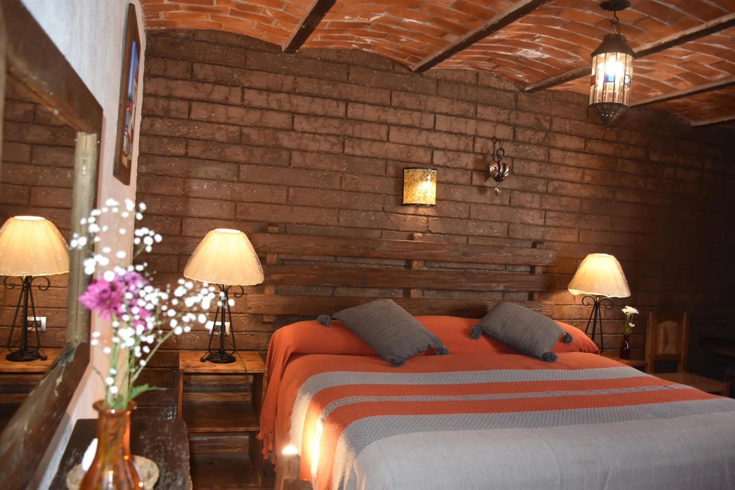 Bedroom, Bed in Hotel Mi Pueblito Tapalpa