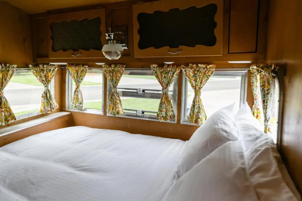 Bed in The Vintages Trailer Resort