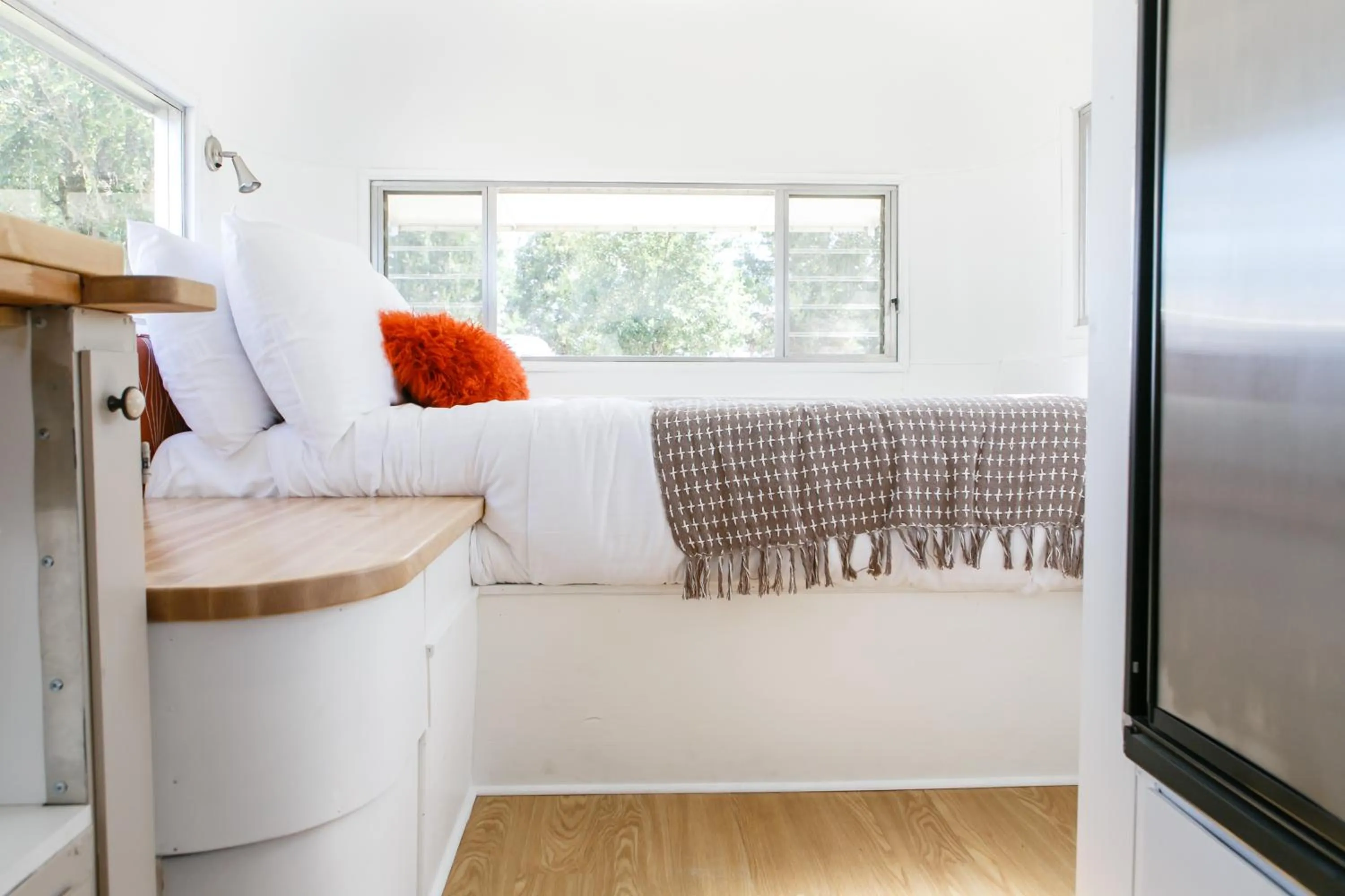 Bed in The Vintages Trailer Resort