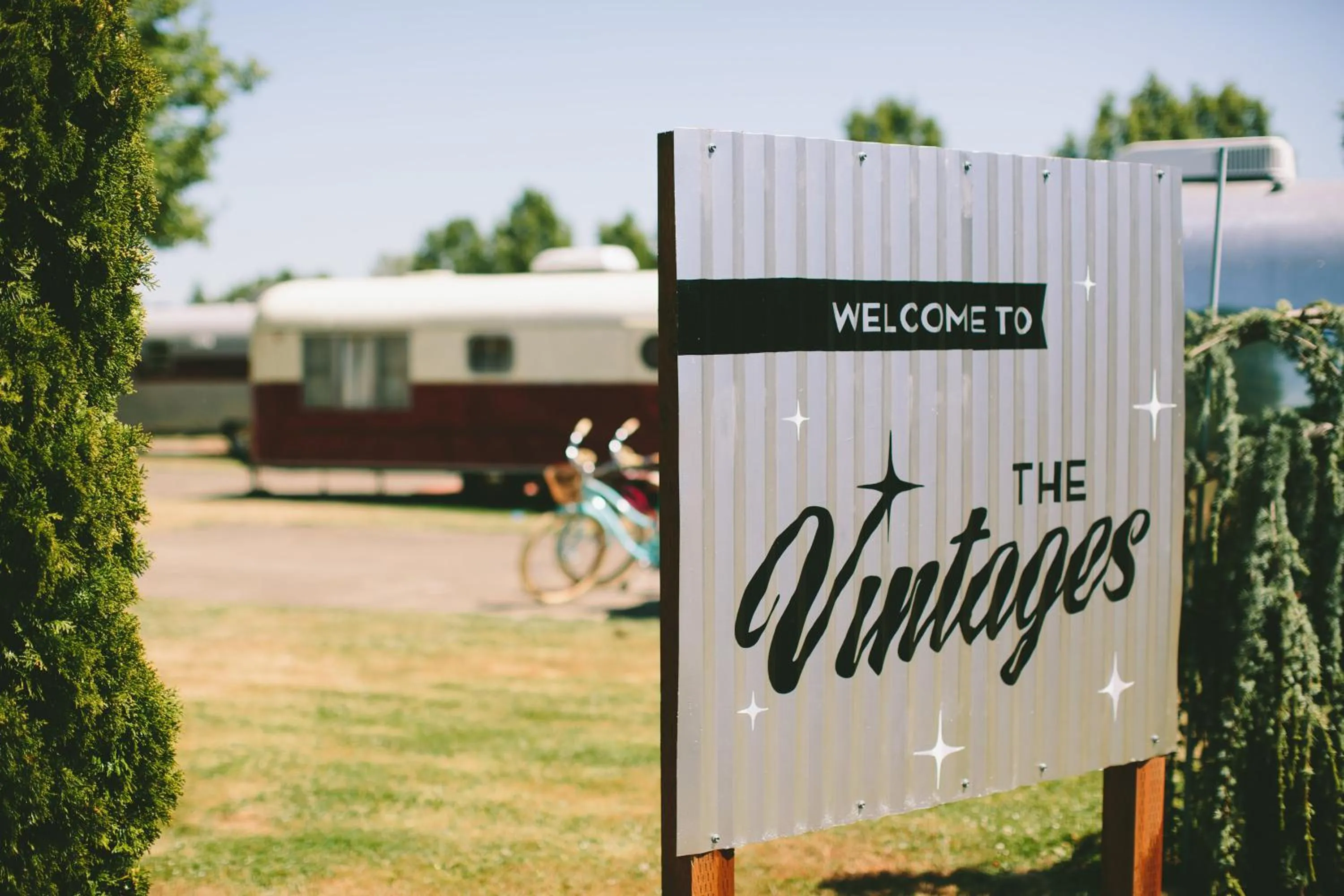 Facade/entrance in The Vintages Trailer Resort