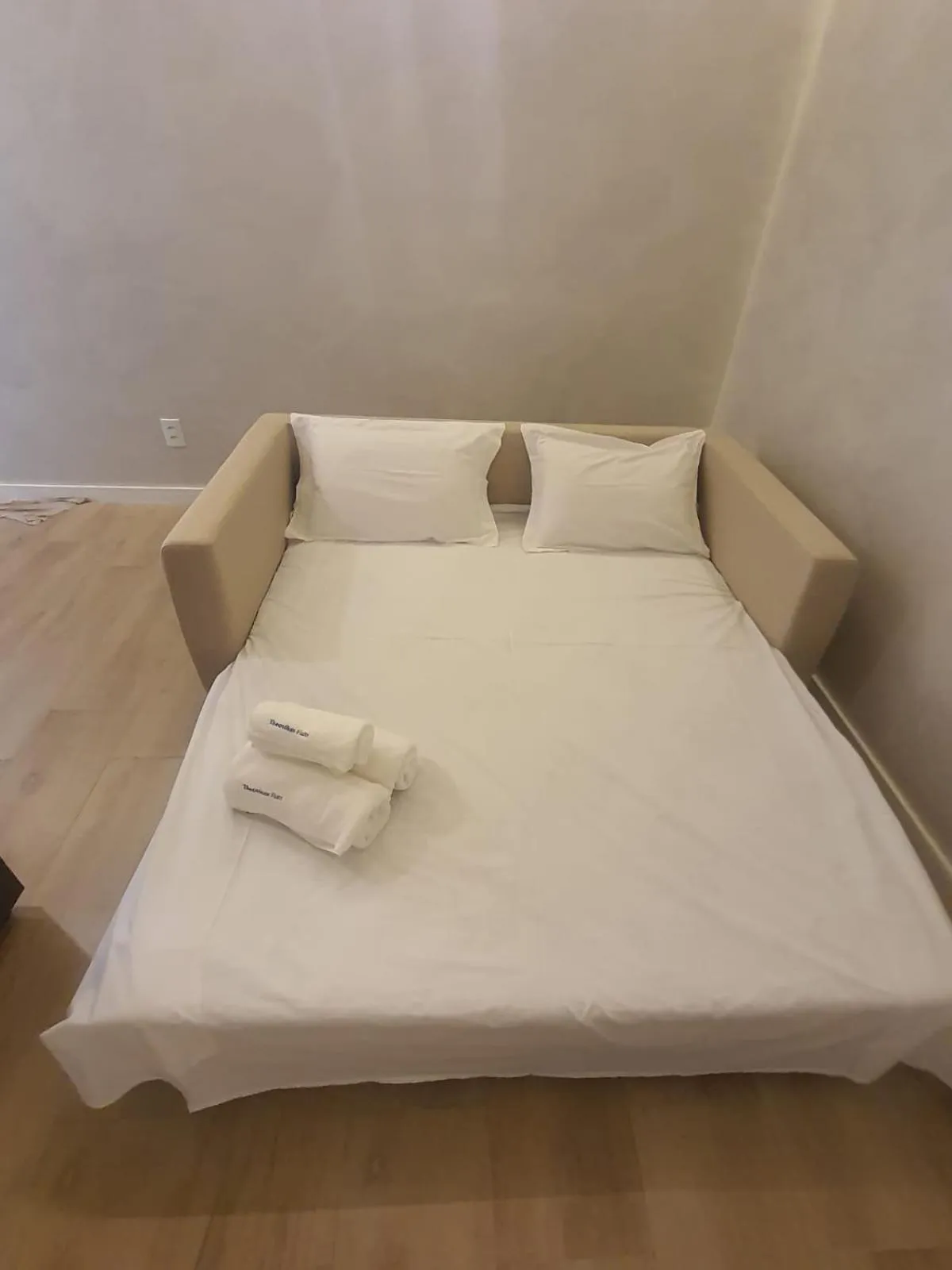 Bed in Apart-hotel Theotókos Flats