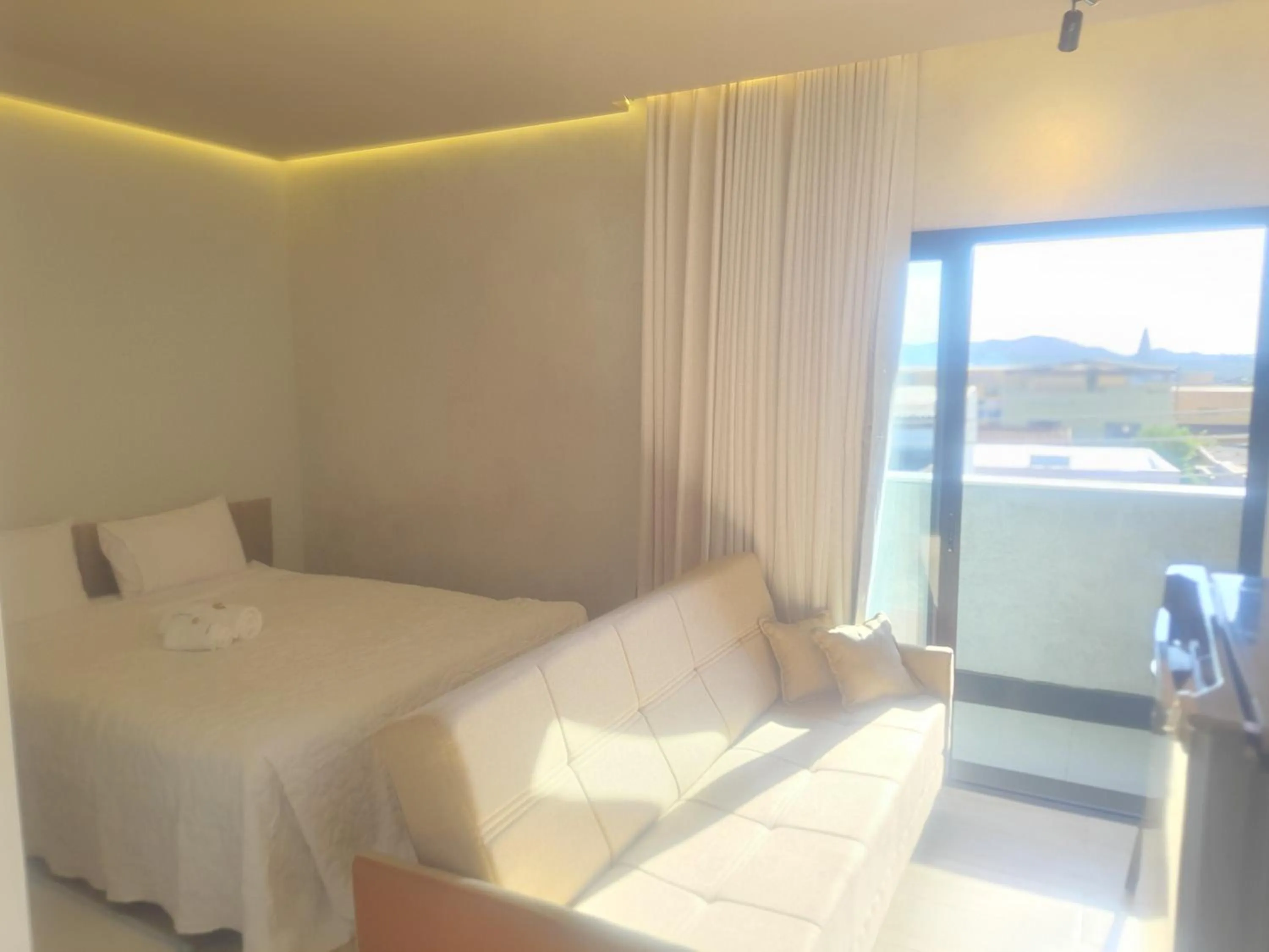 Bed in Apart-hotel Theotókos Flats