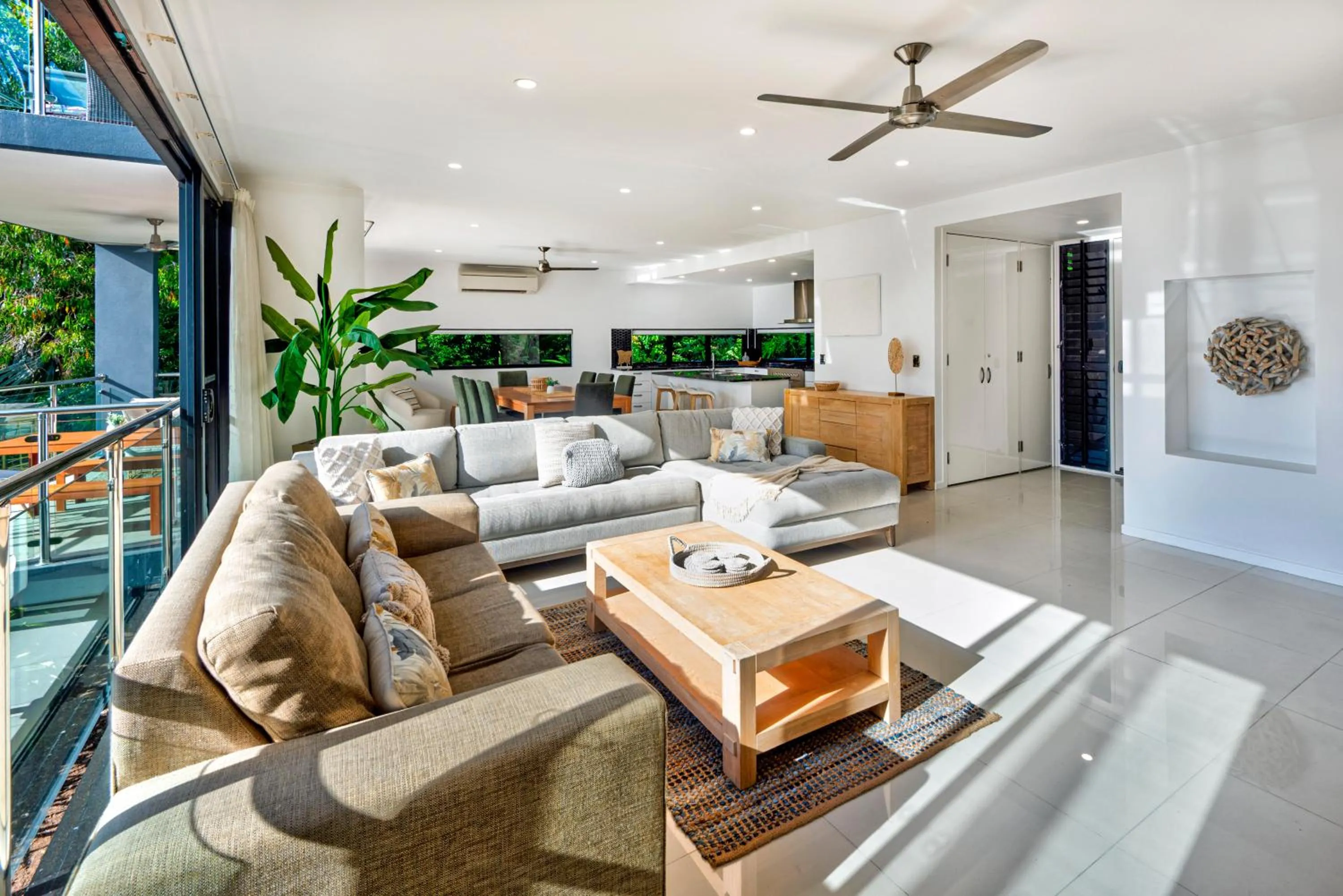 Living room in Pinnacle Apartments on Hamilton Island by HIHA