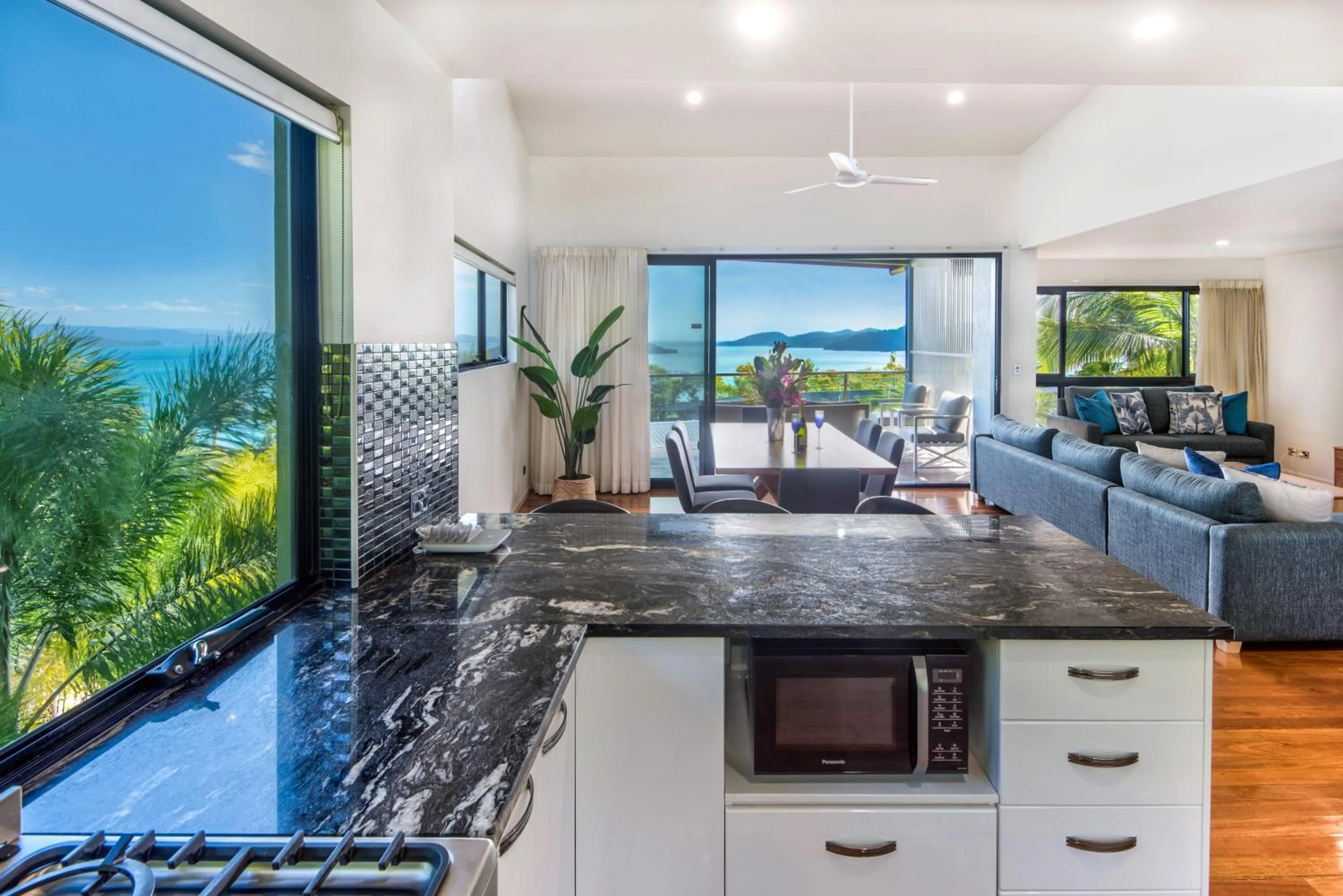 kitchen in Pinnacle Apartments on Hamilton Island by HIHA