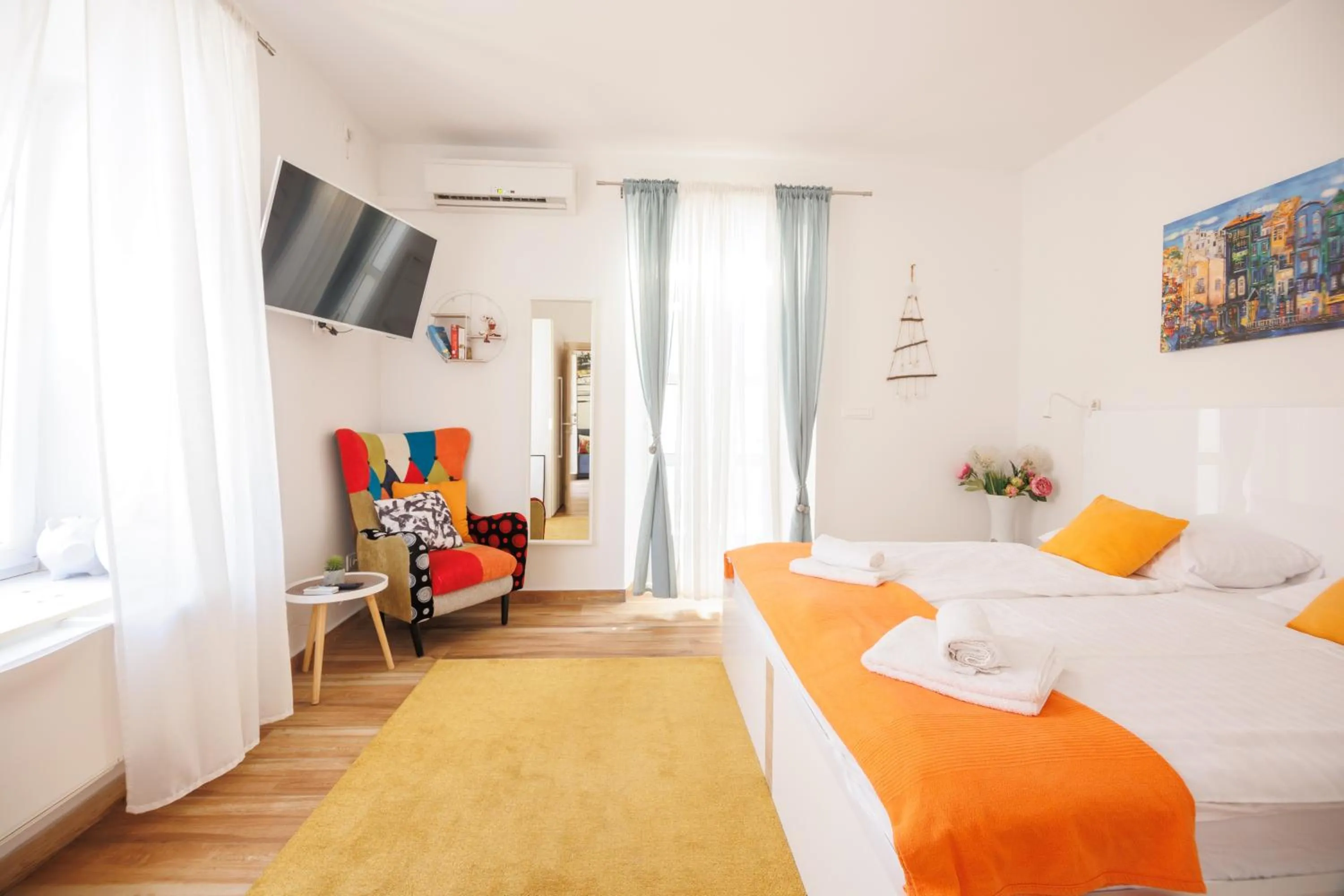 Bedroom, Bed in Apartments Gabrieri