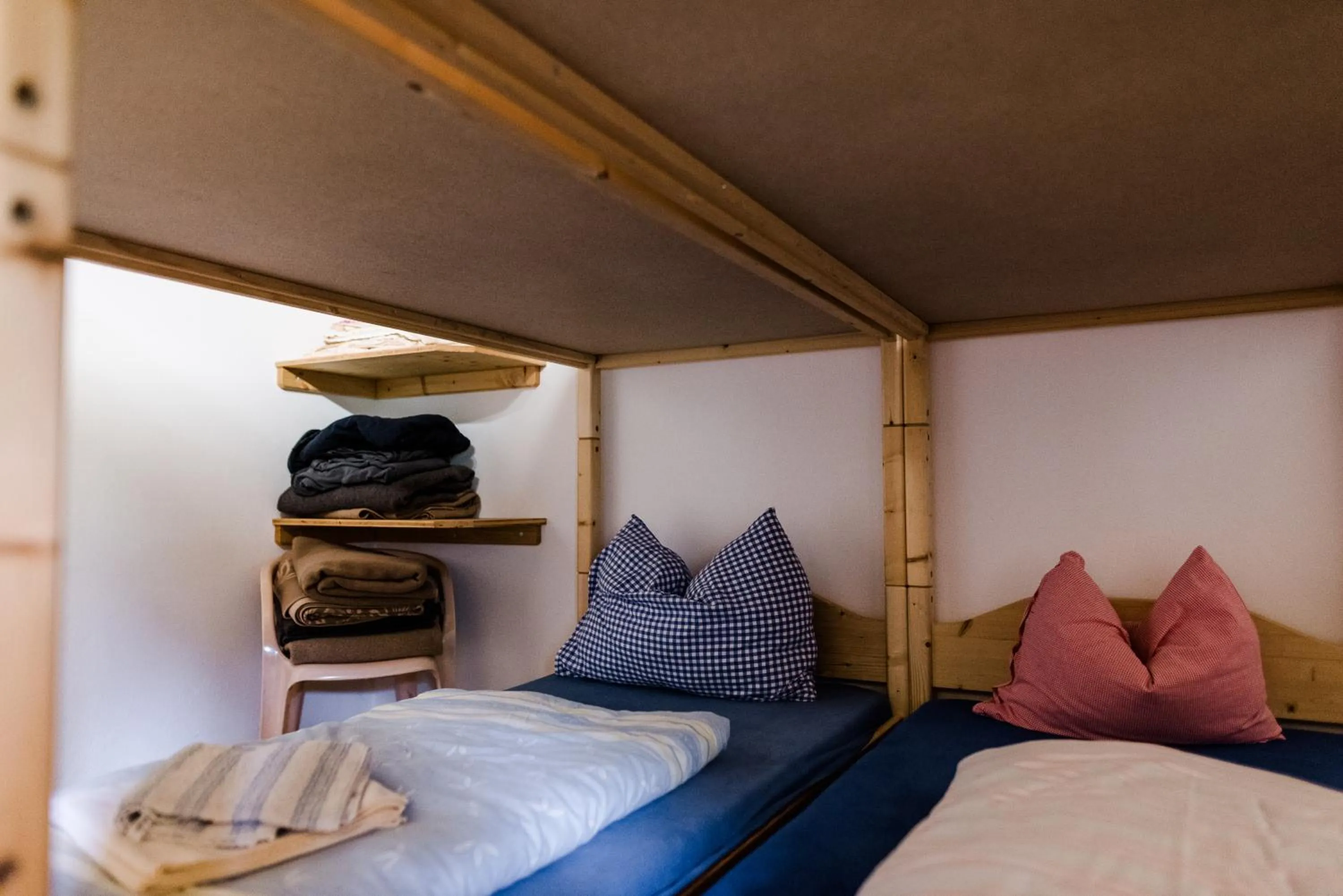 Bed in Das Naturhotel die Eng