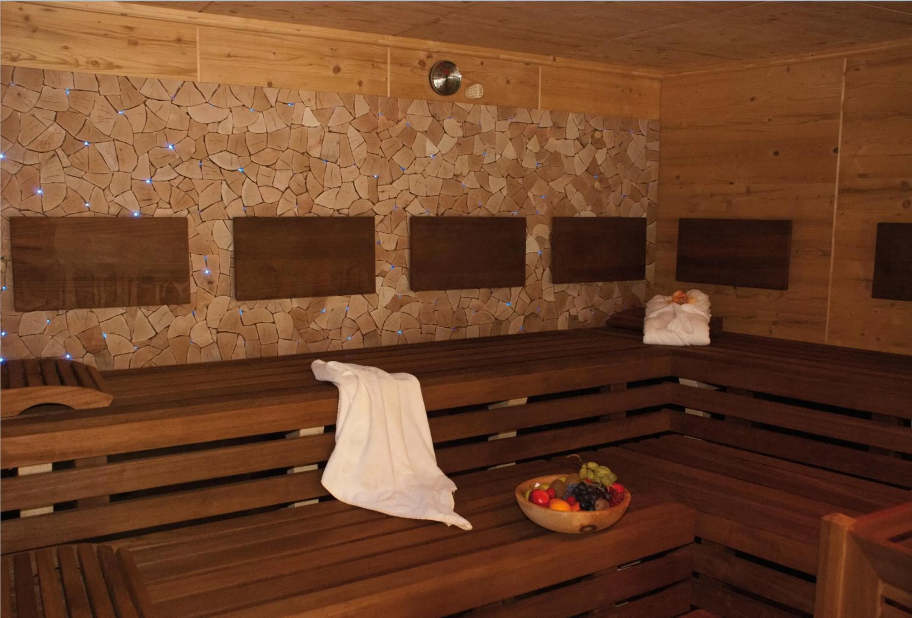 Sauna in Das Naturhotel die Eng