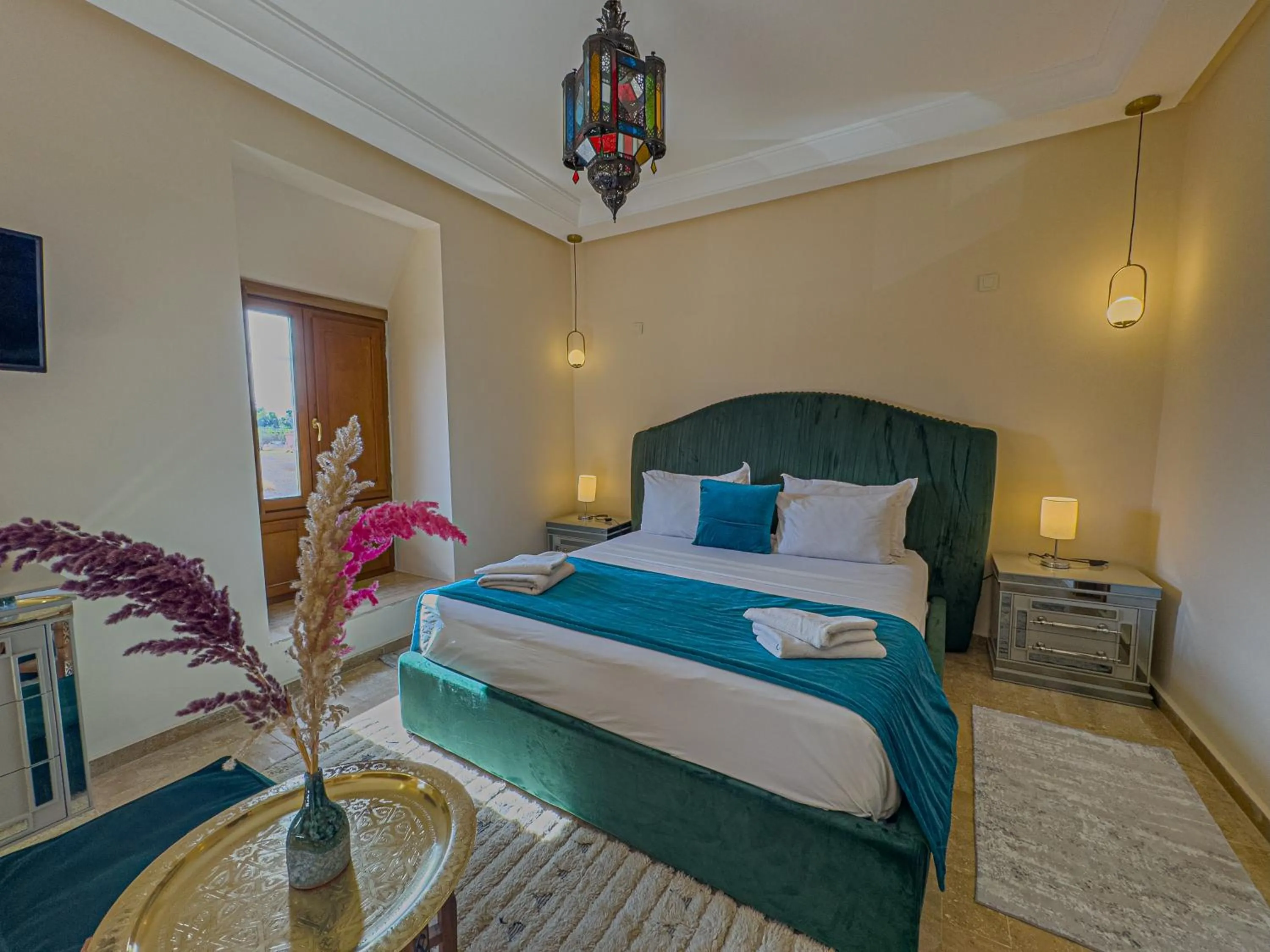 Bed in Riad Azia