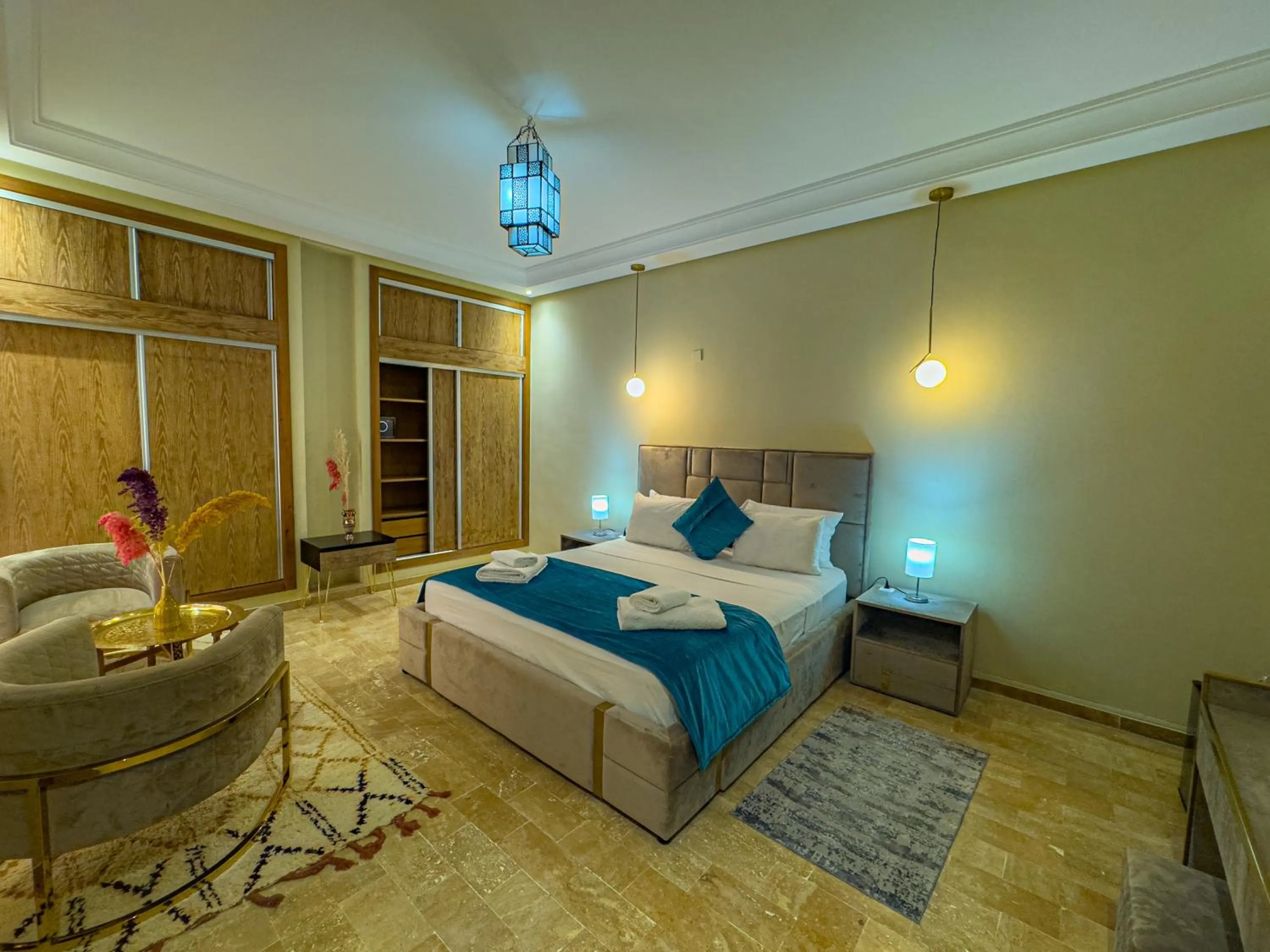 Bed in Riad Azia