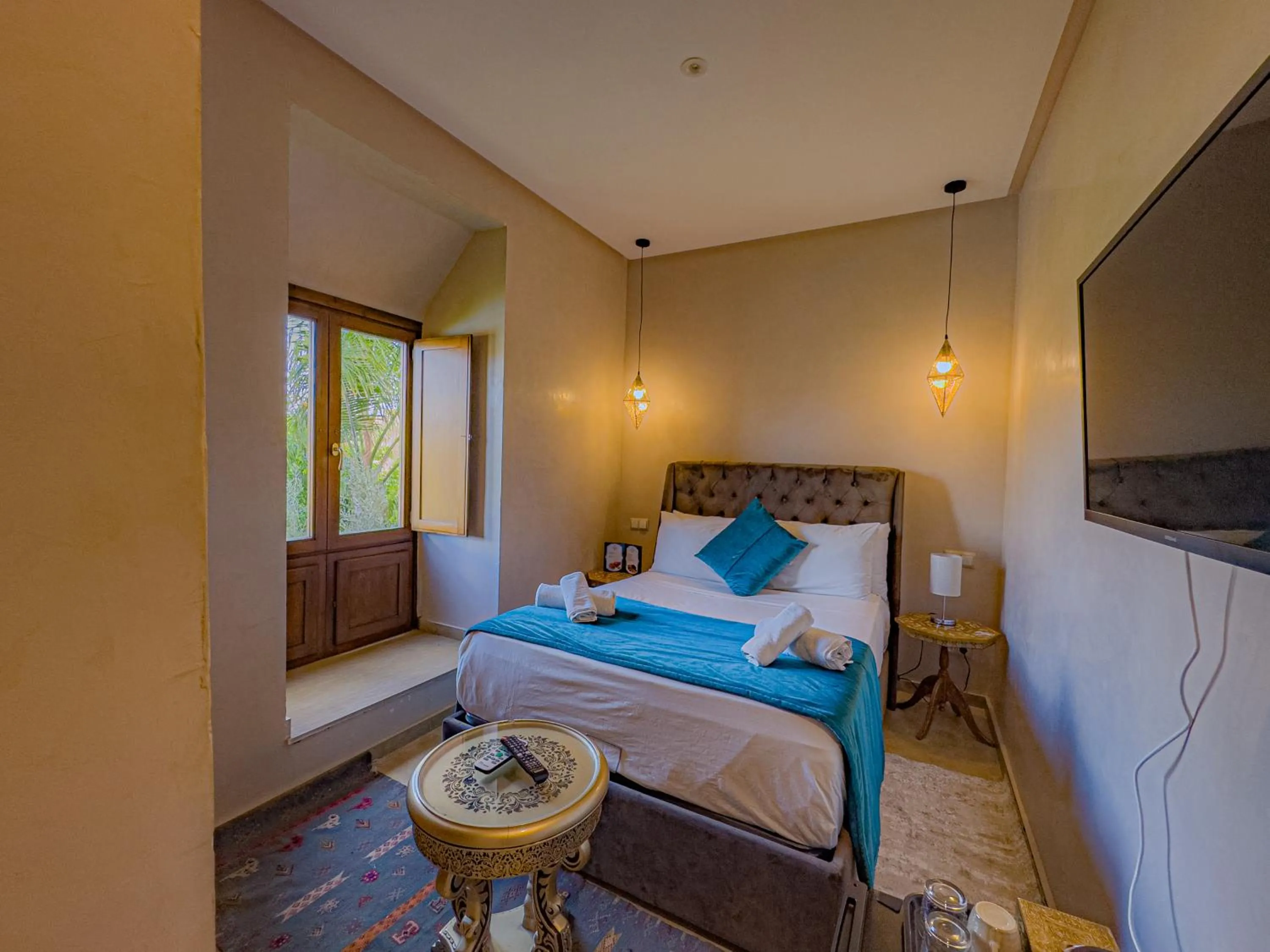 Bed in Riad Azia