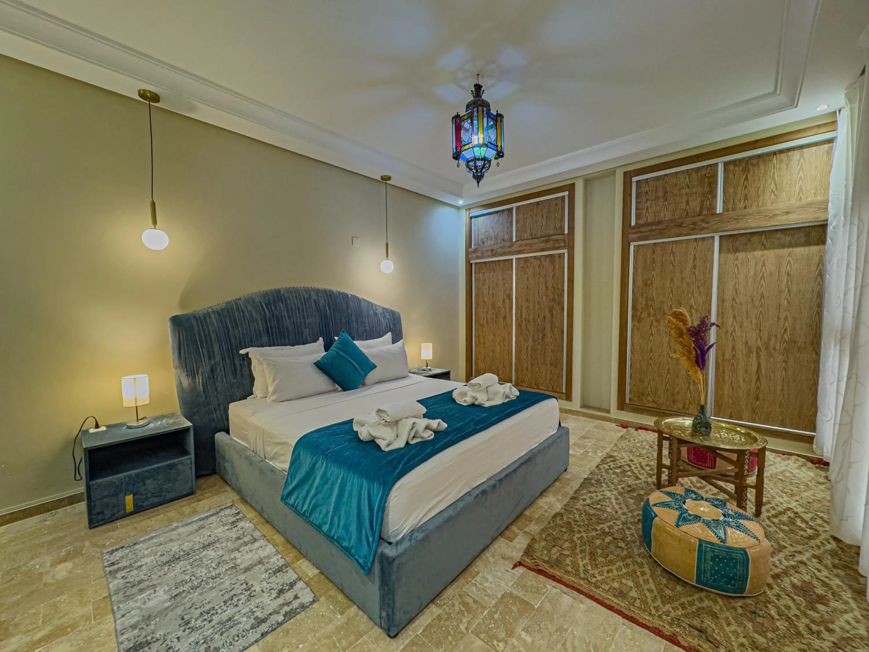 Bed in Riad Azia
