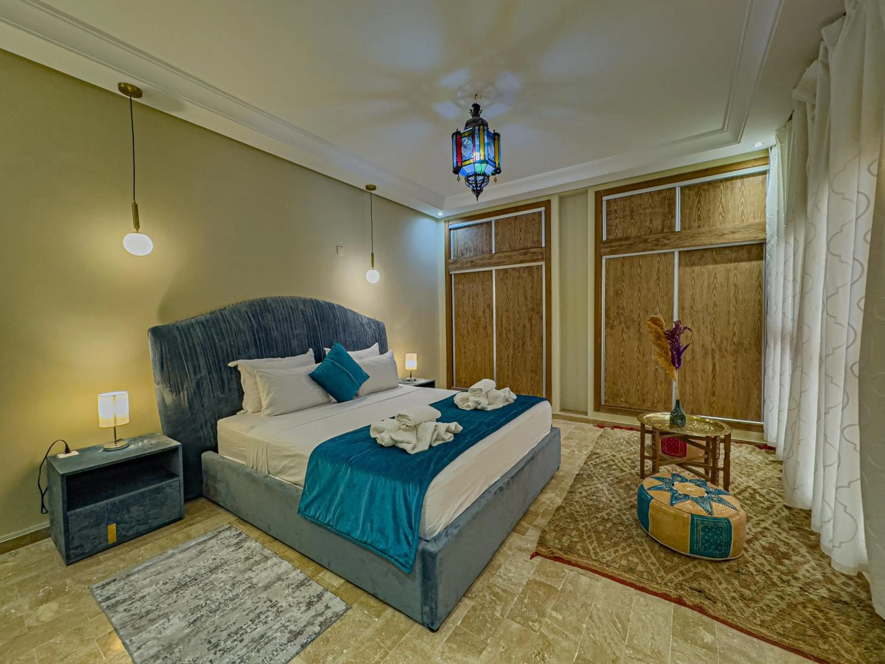 Bed in Riad Azia