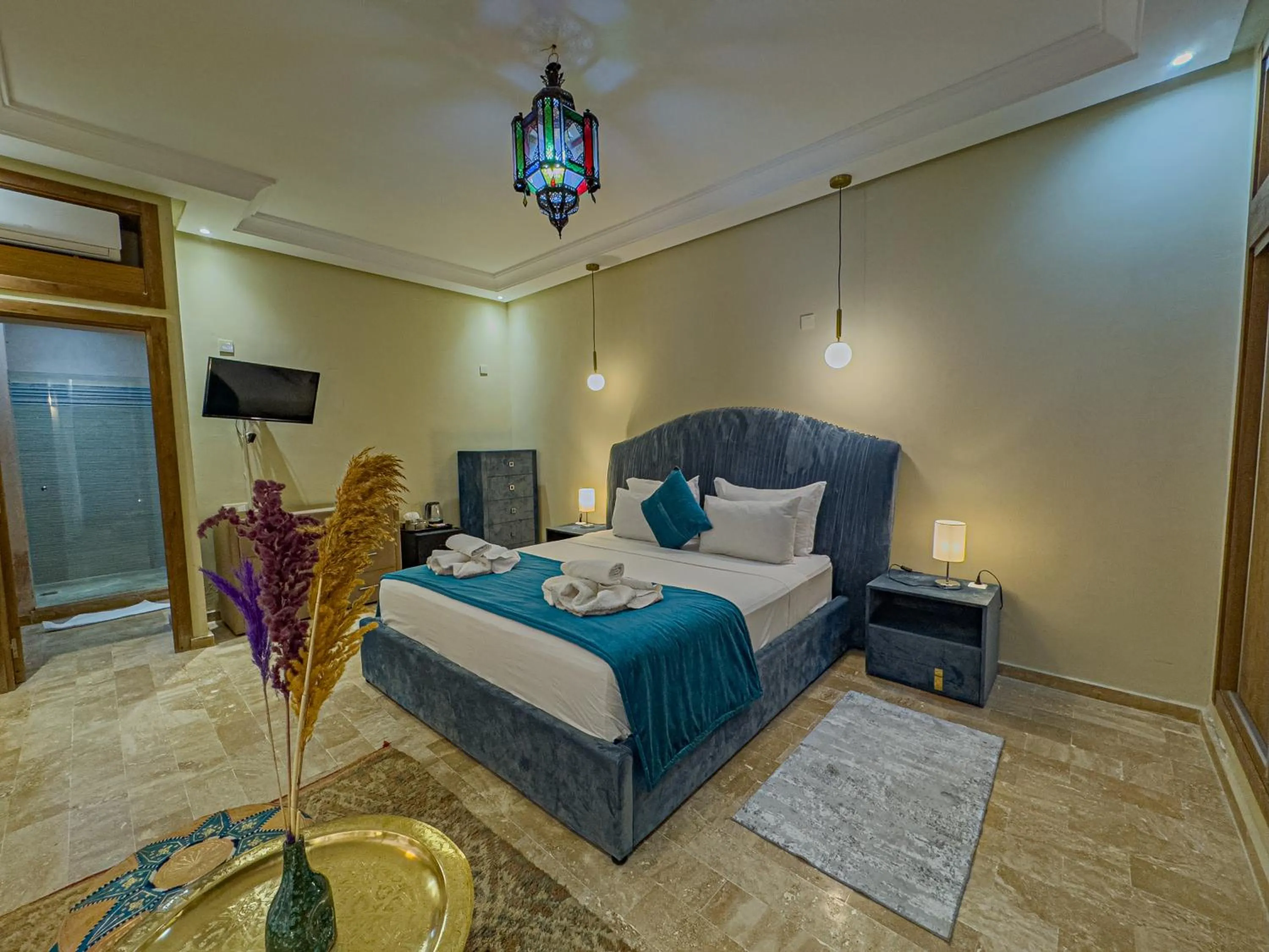 Bed in Riad Azia