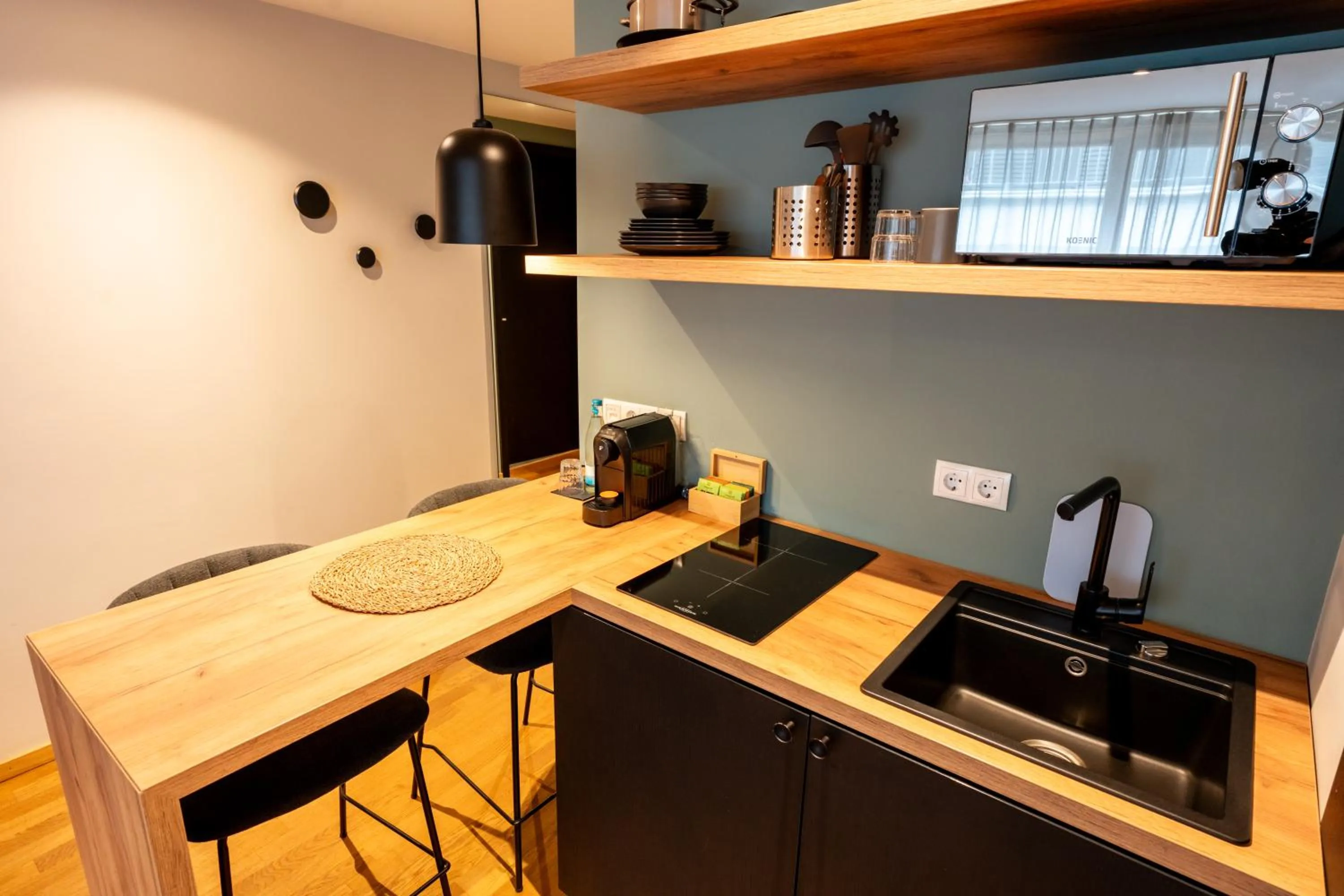 Kitchen or kitchenette in Restaurant Hotel Zum Storchen