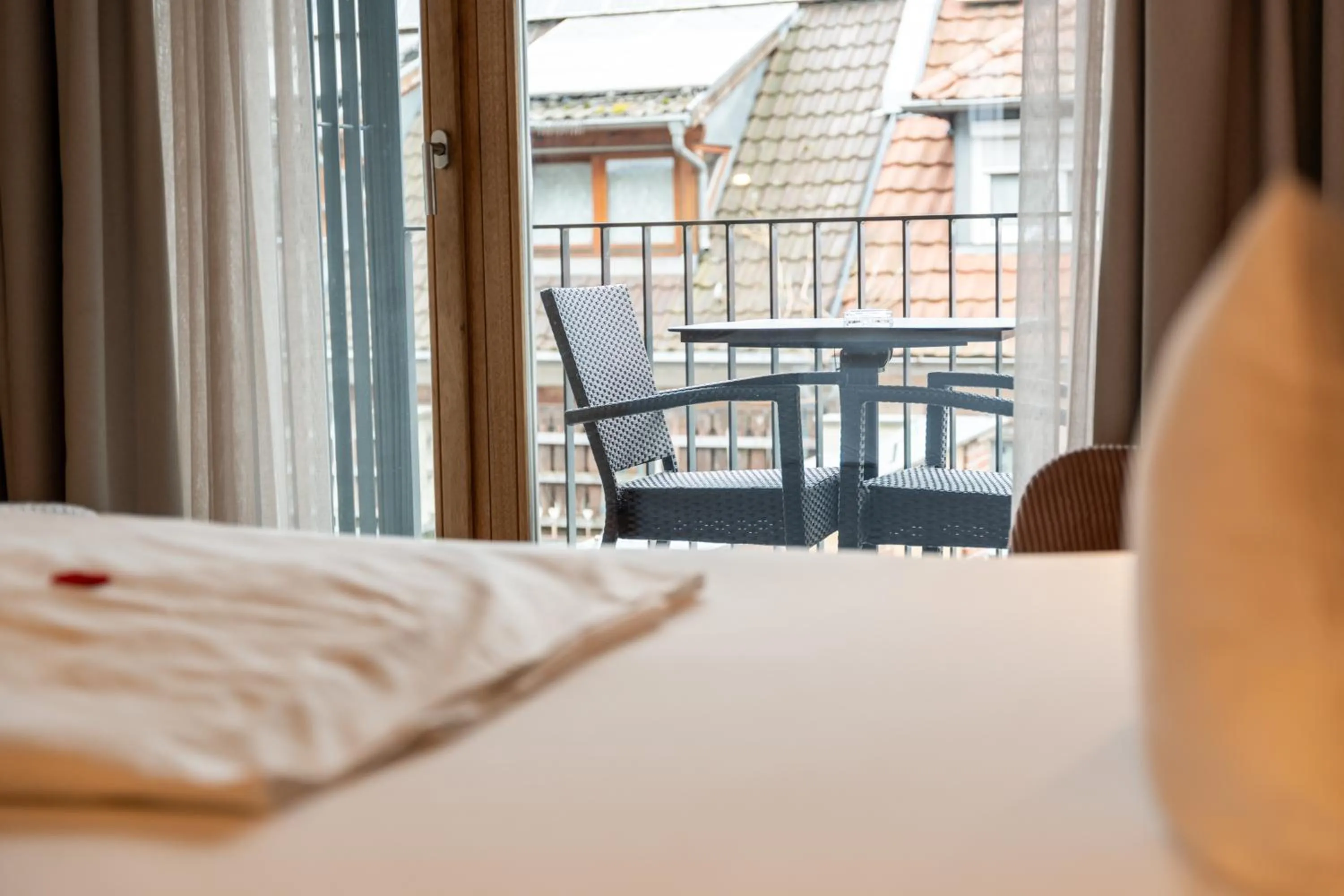 Photo of the whole room, Bed in Restaurant Hotel Zum Storchen