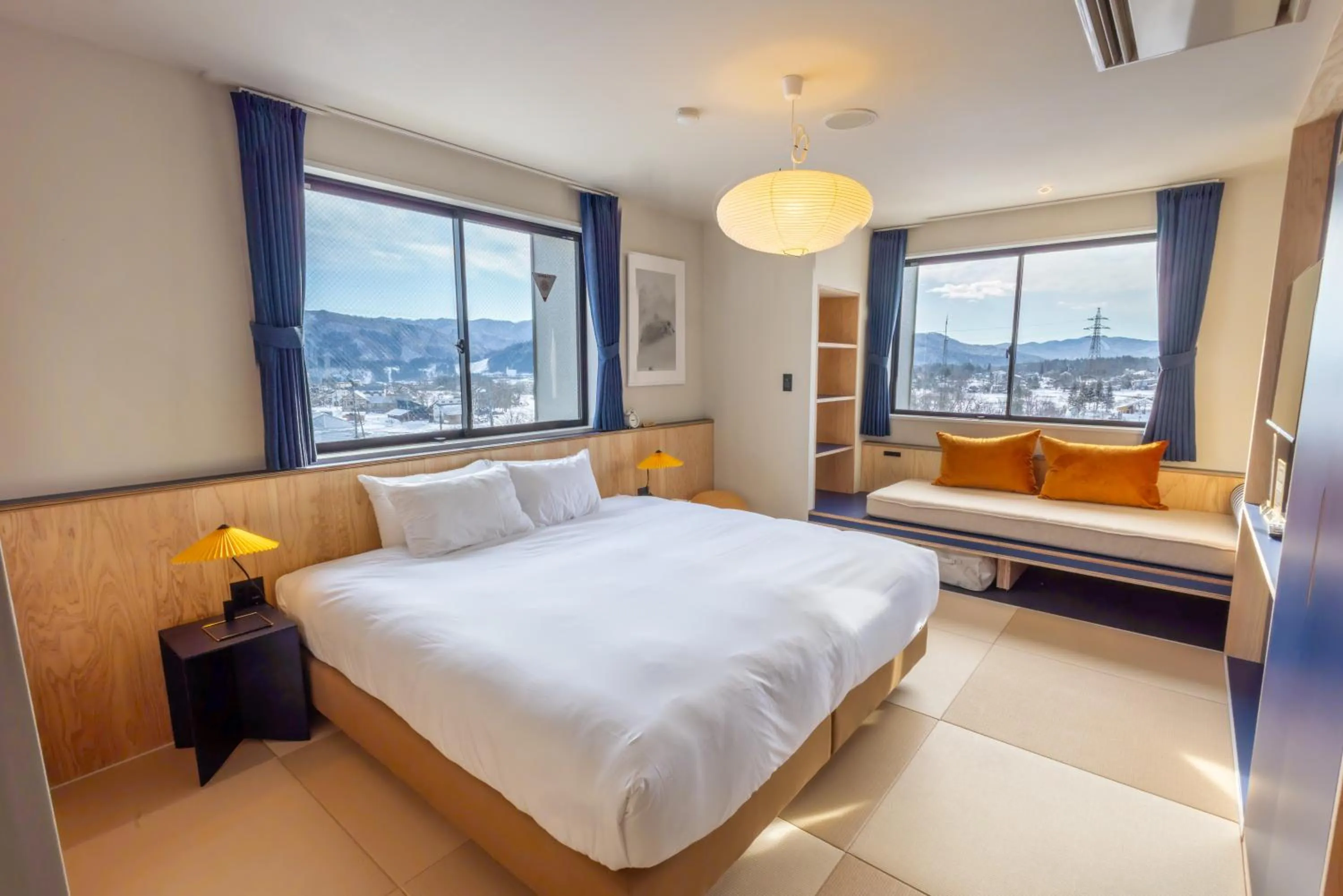 Bed in evo Hotel Hakuba