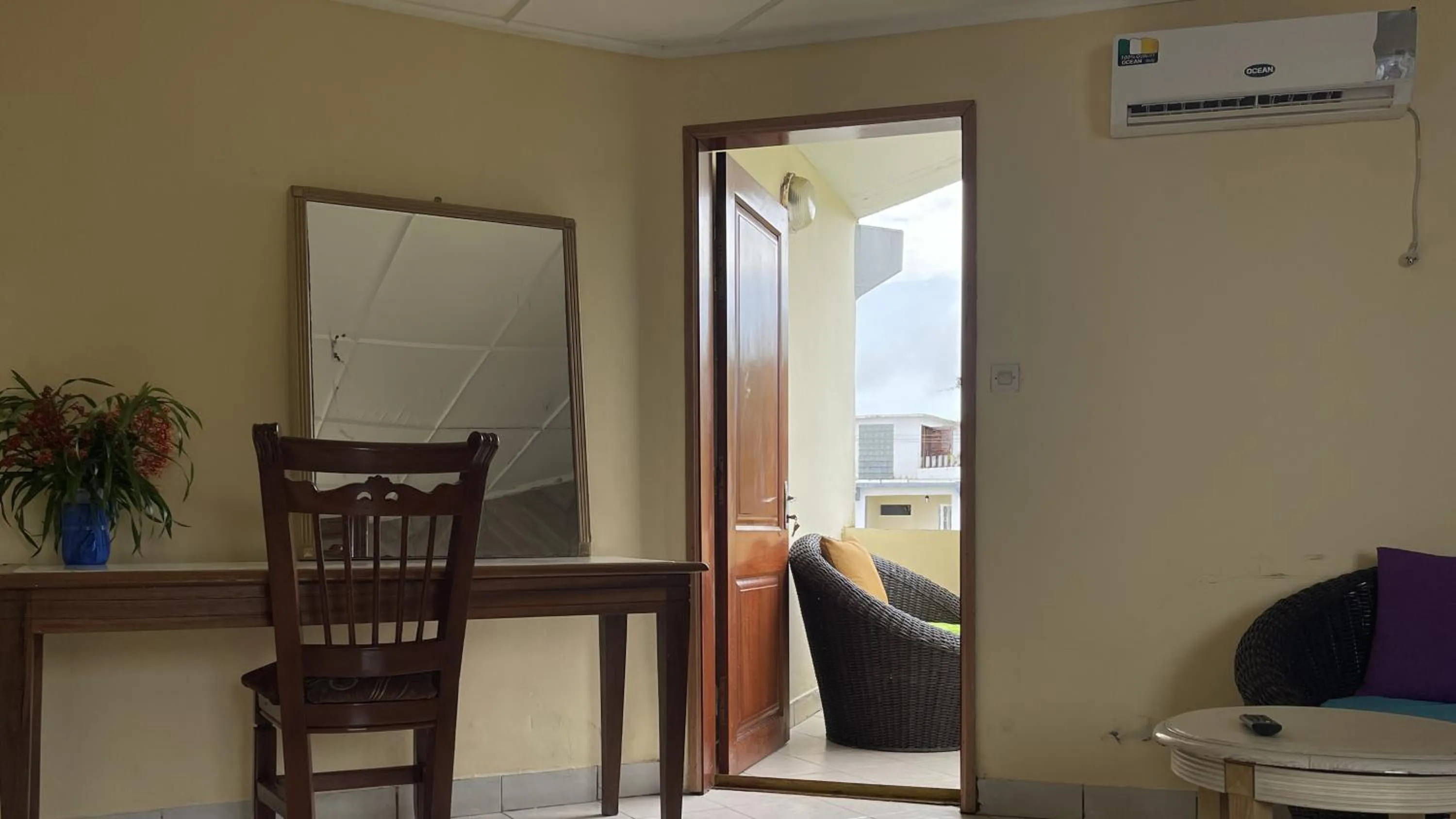 Balcony/Terrace in Hotel les Polygones Kribi