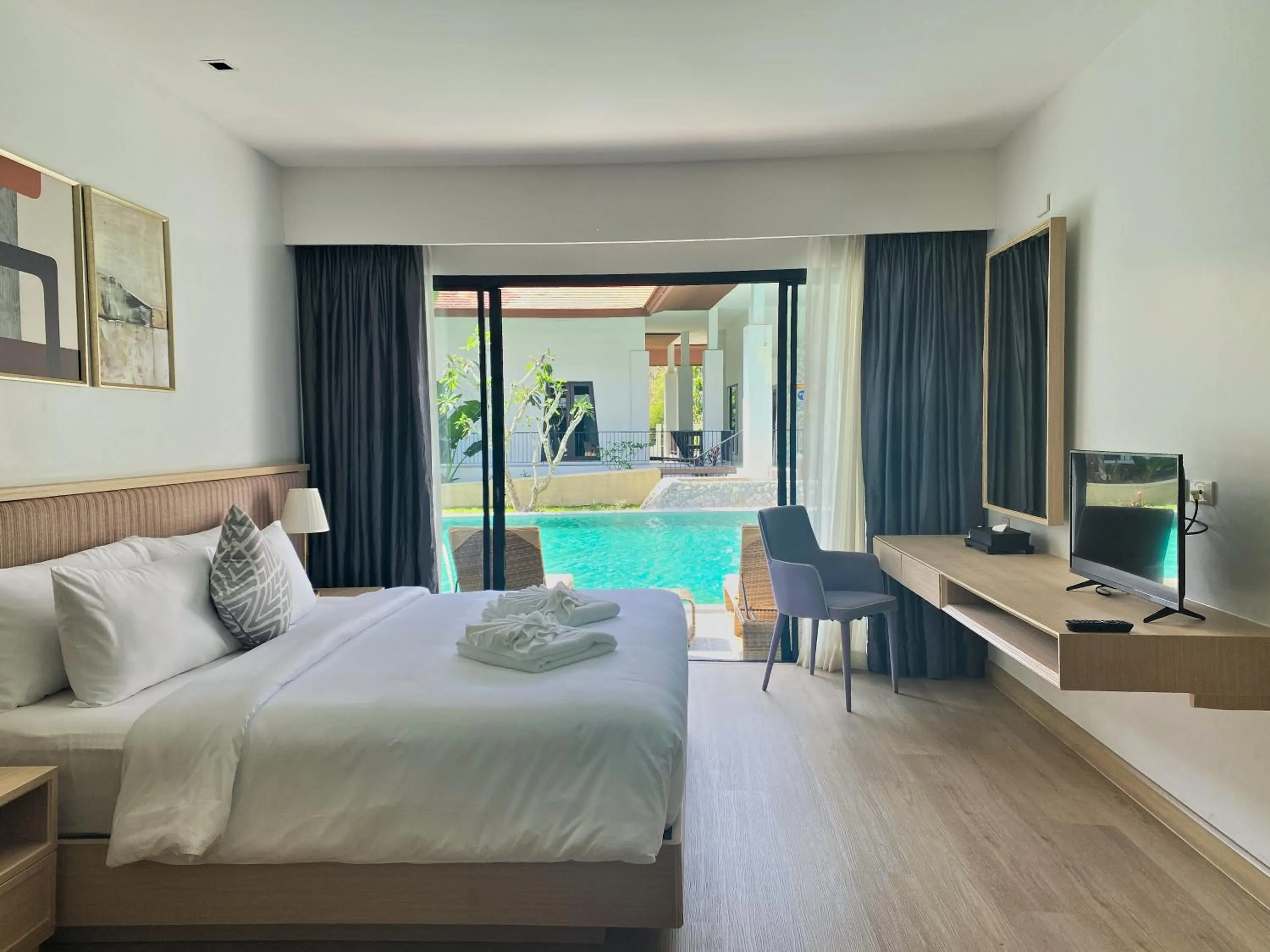 Property building, Bed in D Varee Mai Khao Beach Resort, Thailand
