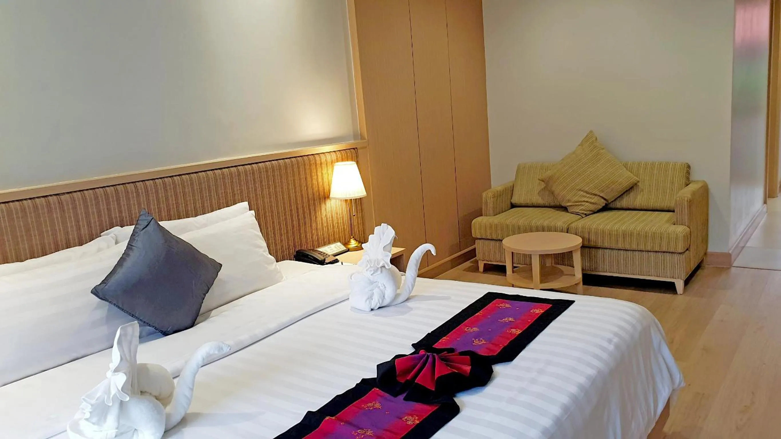 TV and multimedia, Bed in D Varee Mai Khao Beach Resort, Thailand