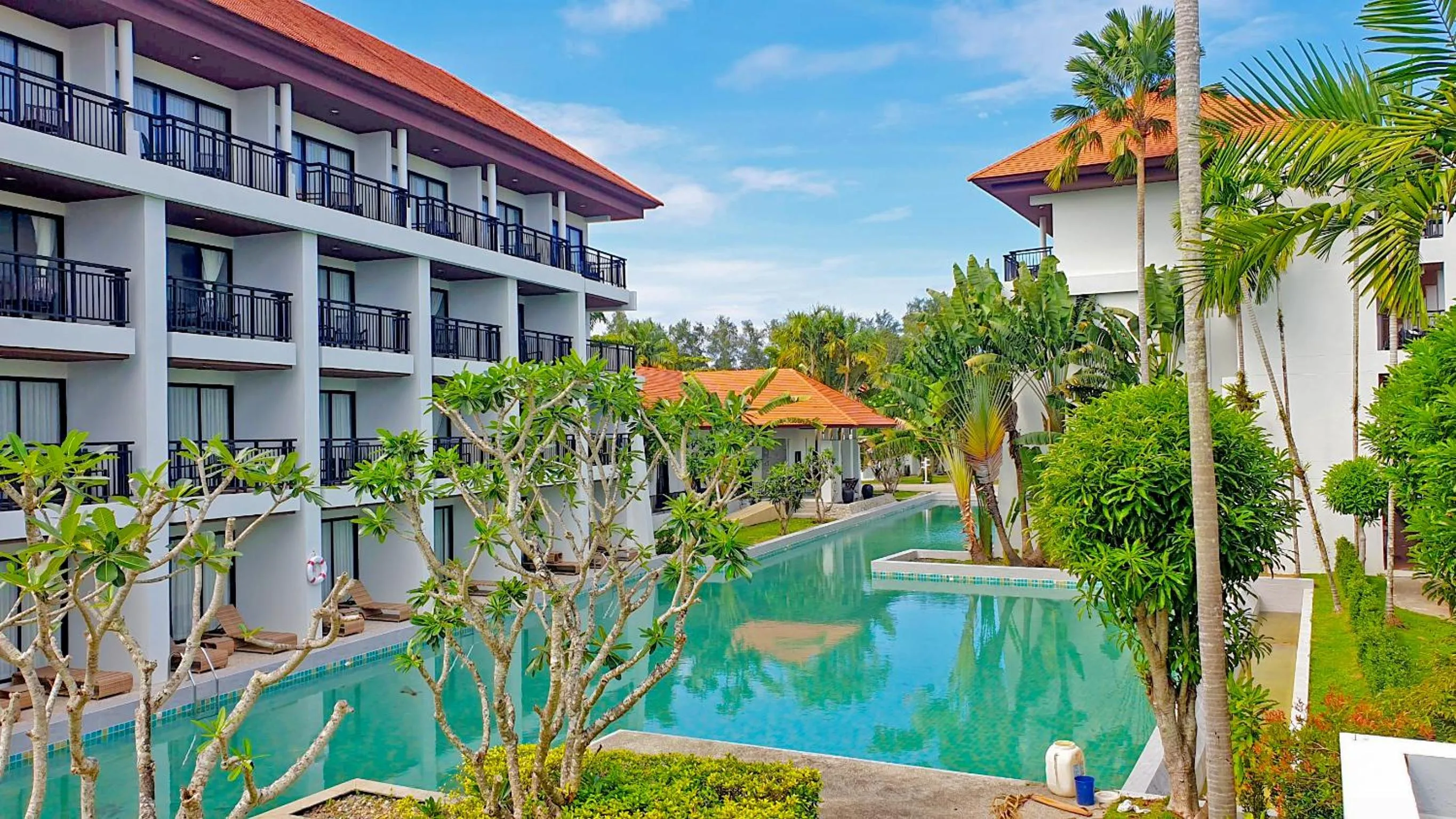 Pool view in D Varee Mai Khao Beach Resort, Thailand