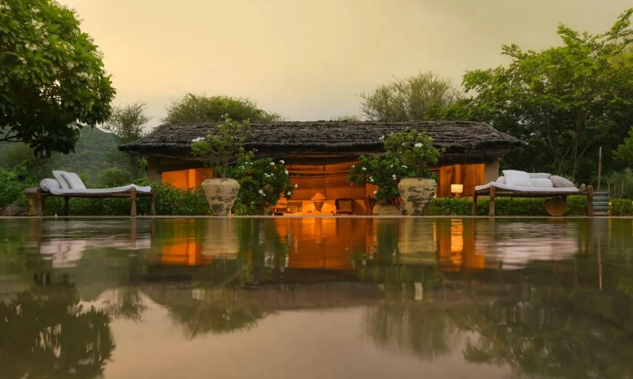 Swimming pool in Anopura Jaipur