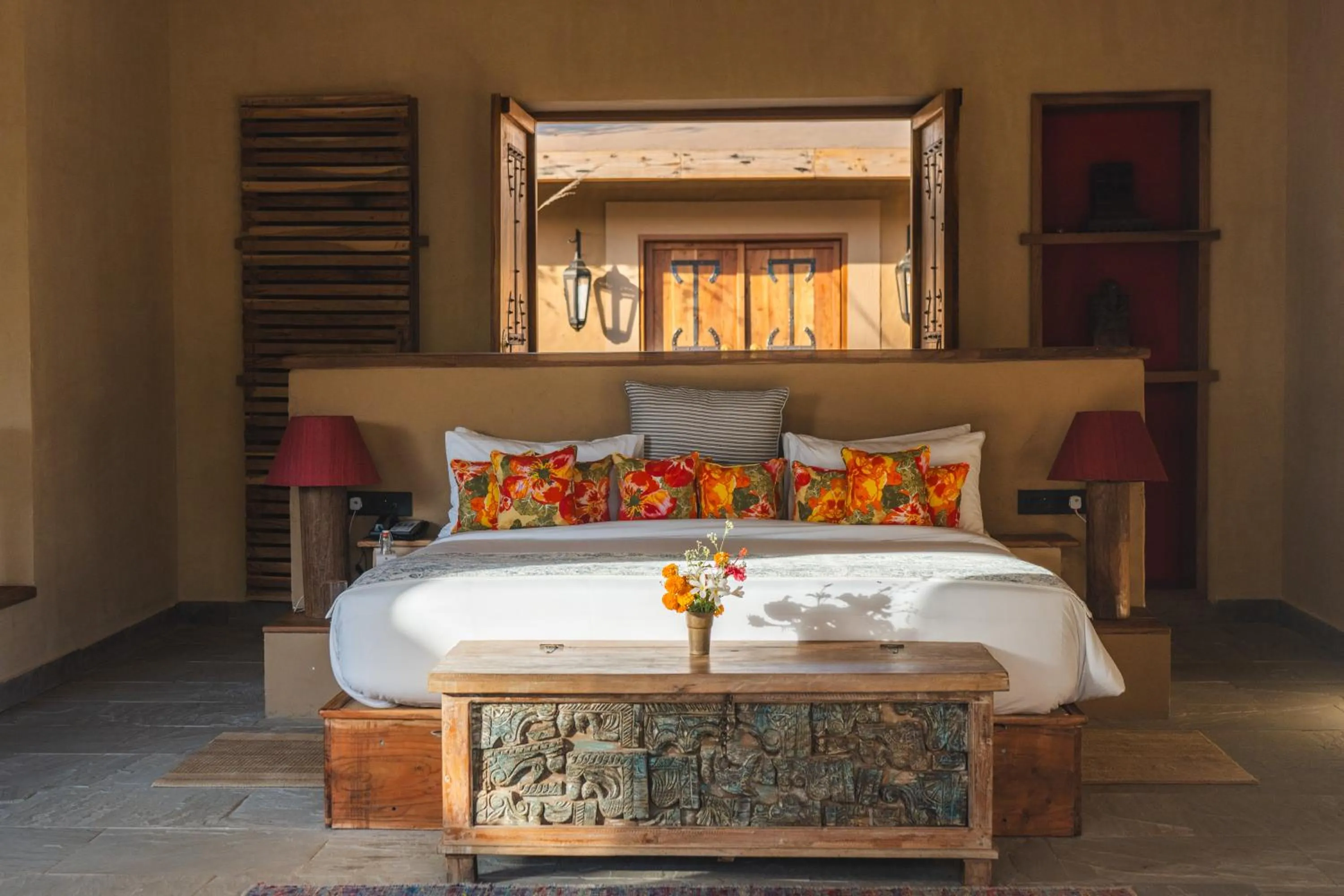 Bedroom, Bed in Anopura Jaipur