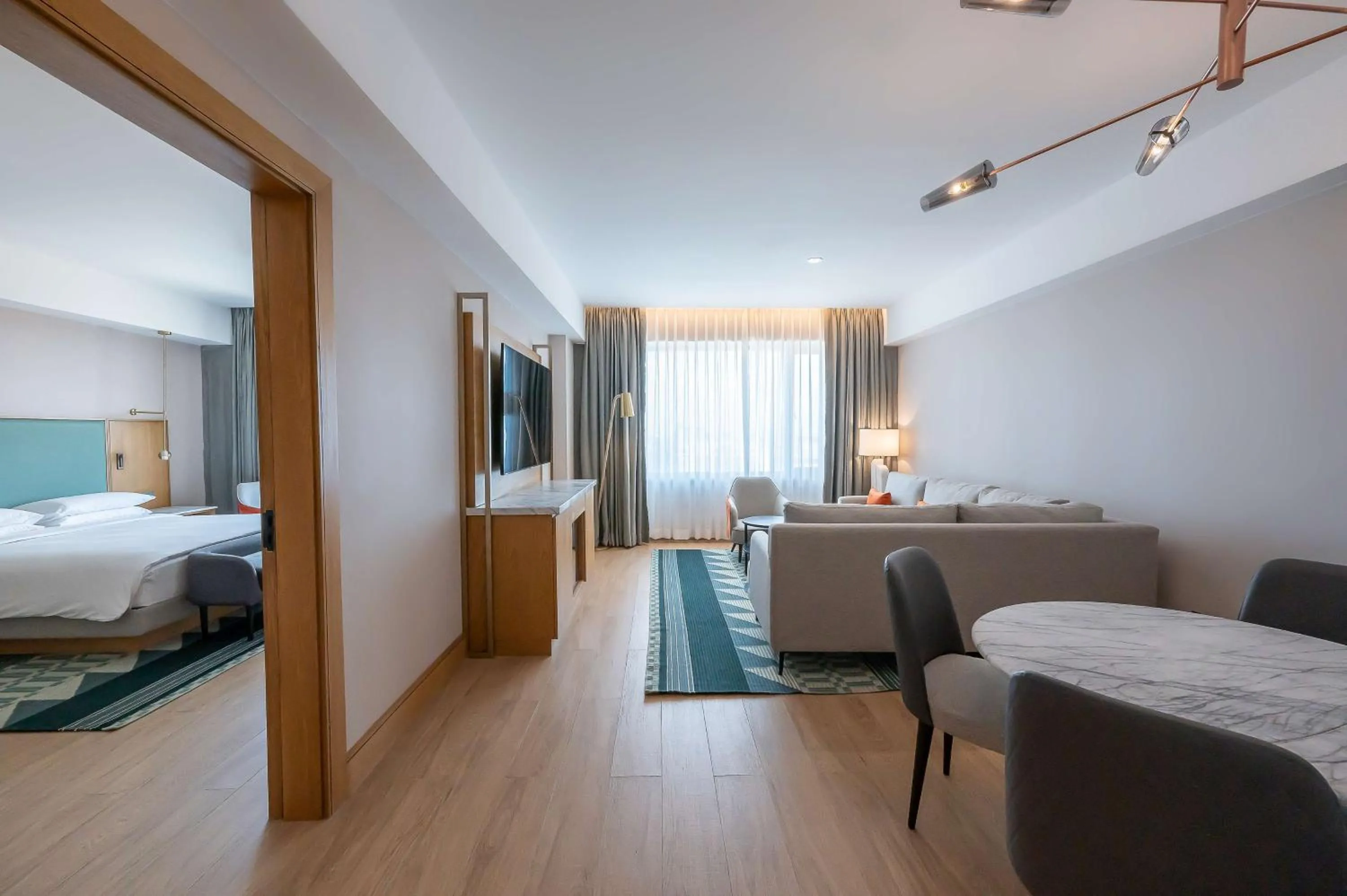 Living room, Bed in Hyatt Regency Nairobi Westlands