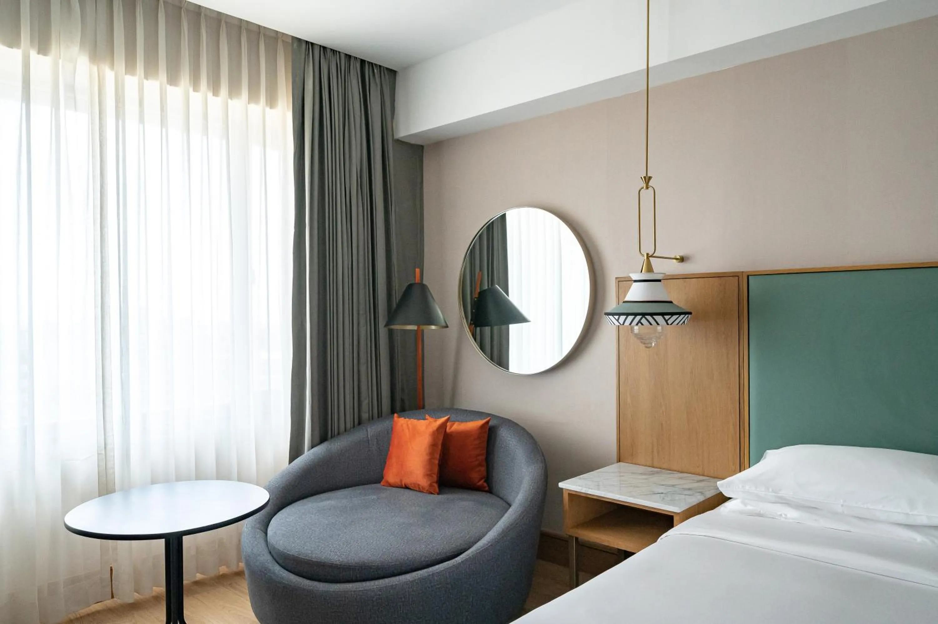 Seating area, Bed in Hyatt Regency Nairobi Westlands