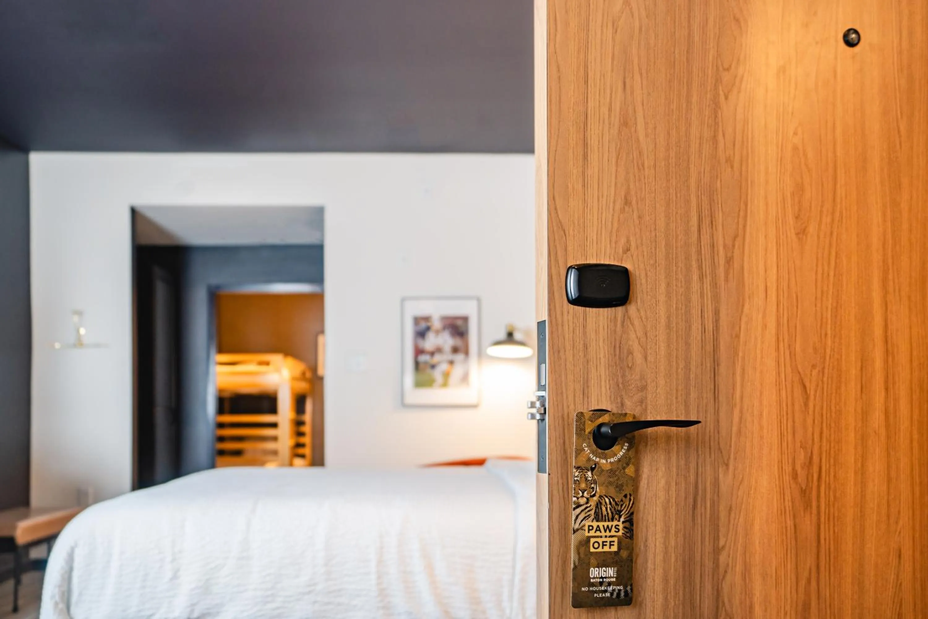 Bedroom, Bed in Origin Baton Rouge, a Wyndham Hotel