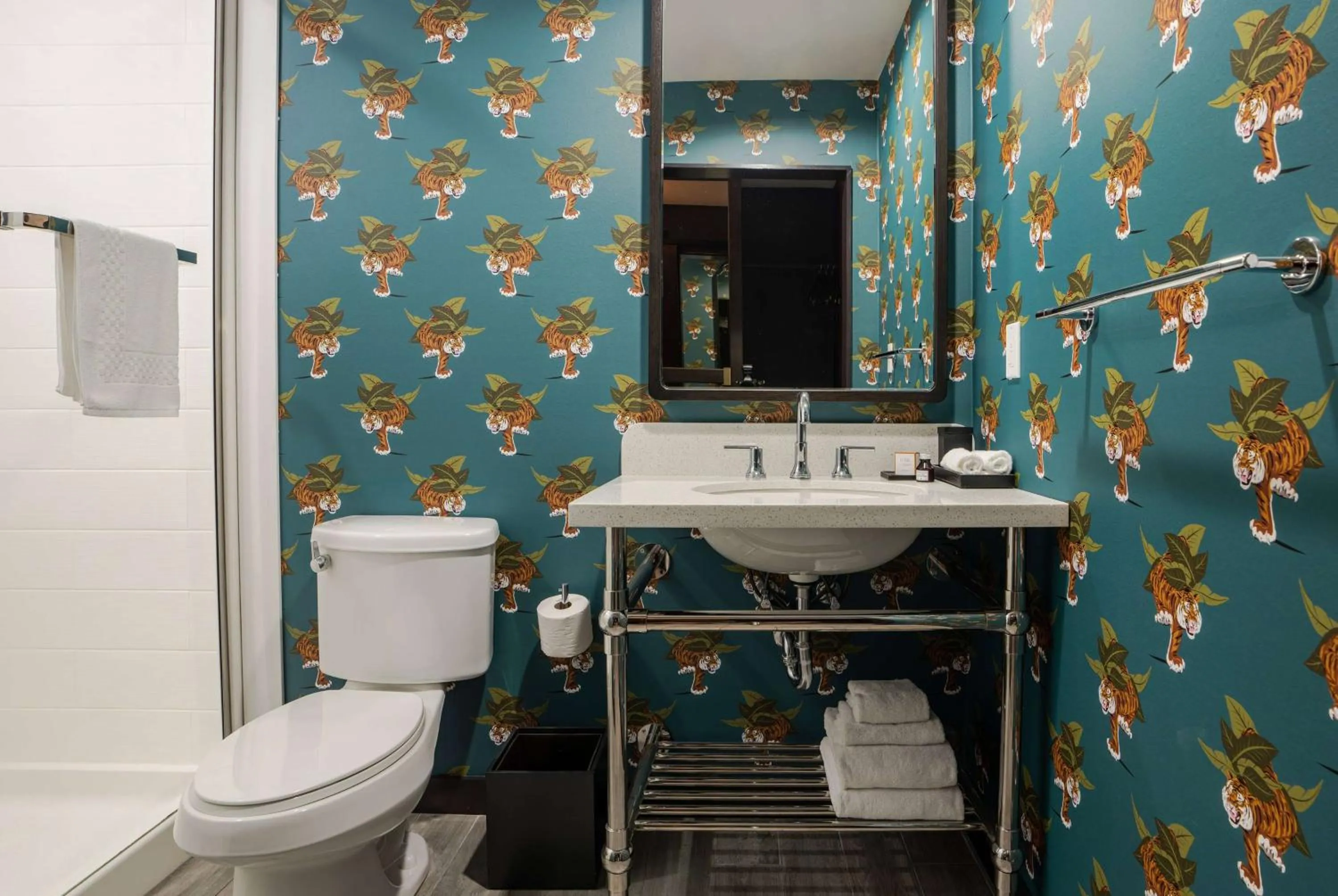 Bathroom in Origin Baton Rouge, a Wyndham Hotel