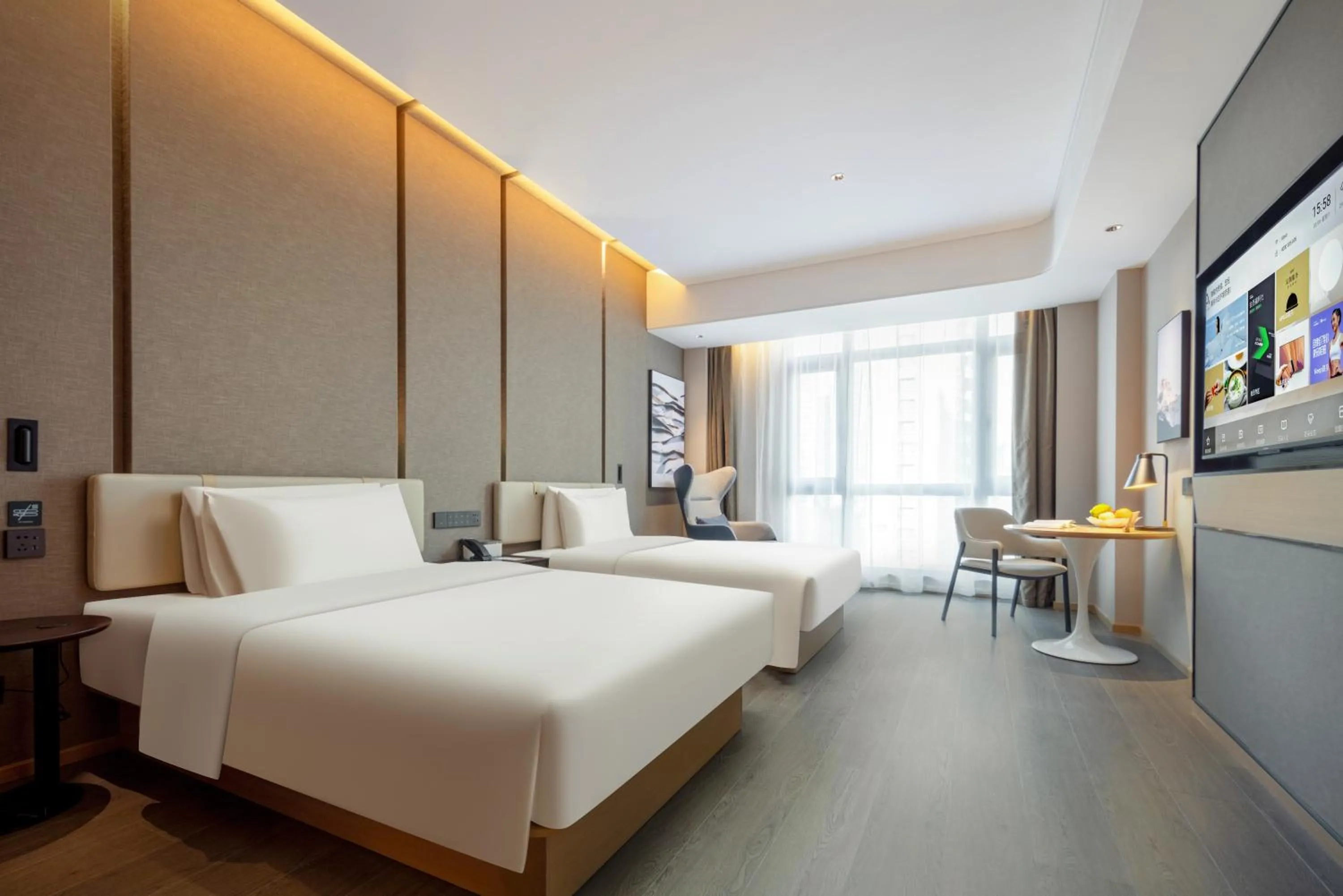 Bedroom, Bed in Atour Hotel Meizhou West Station R&F Center