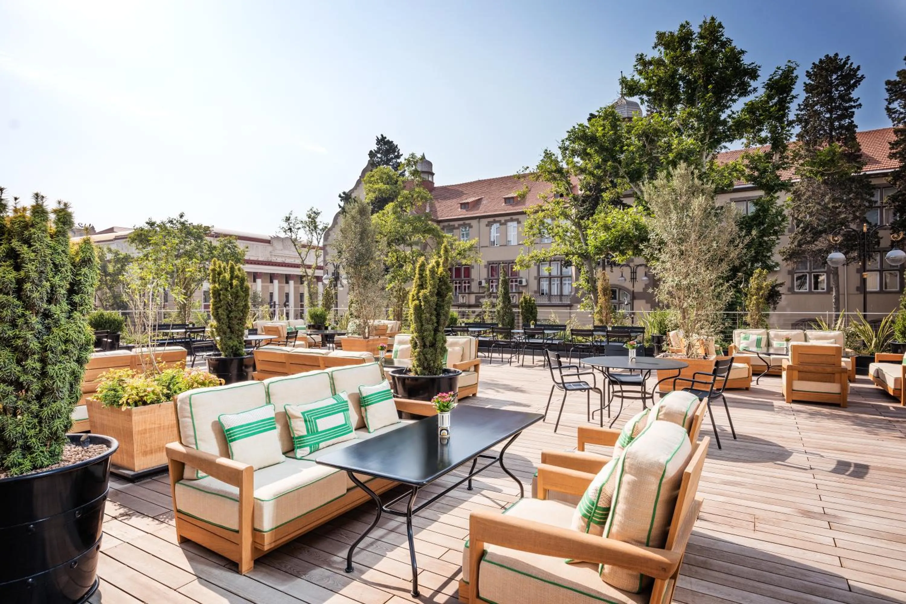 Balcony/Terrace in Dinamo Hotel Baku