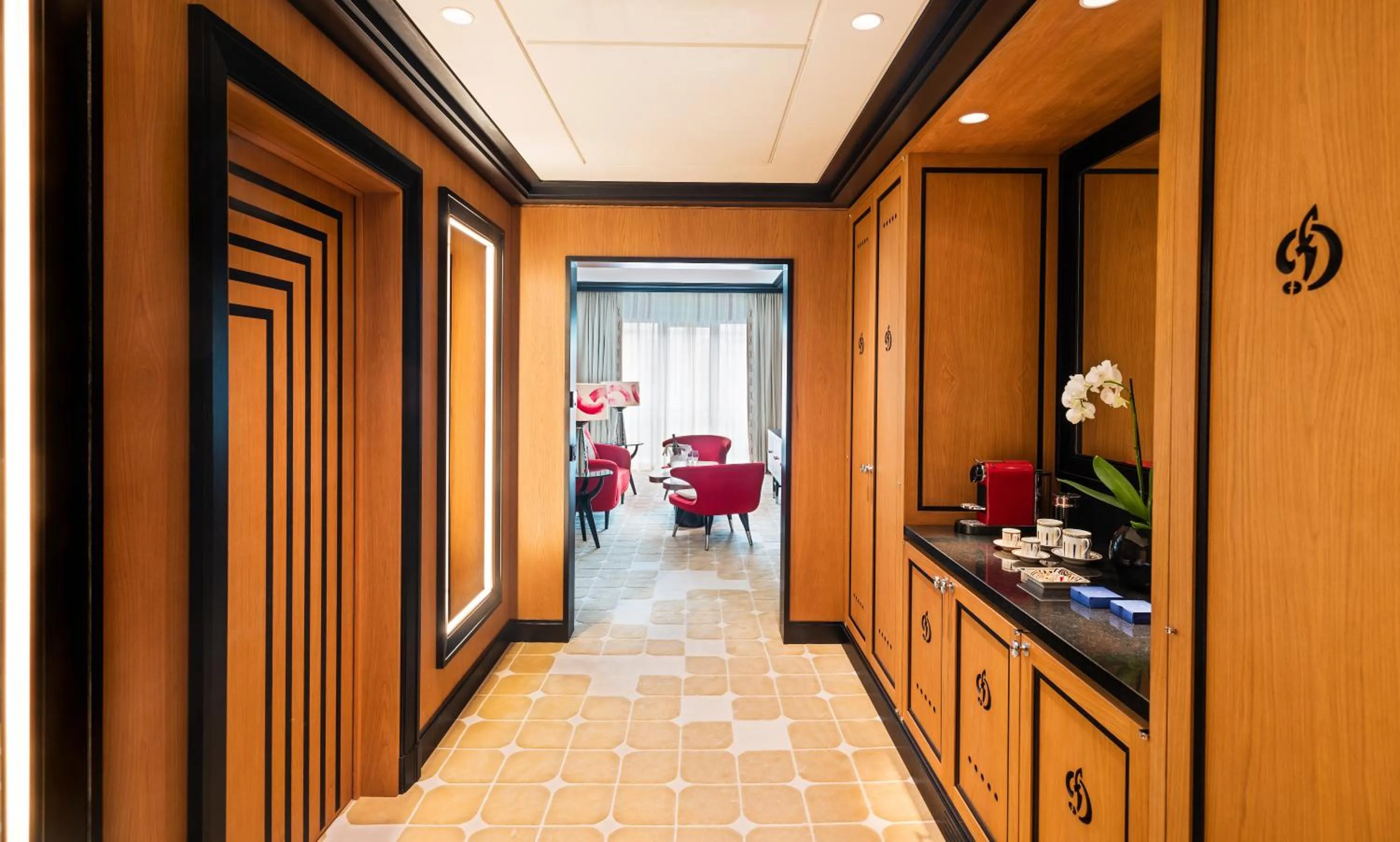 Seating area in Dinamo Hotel Baku