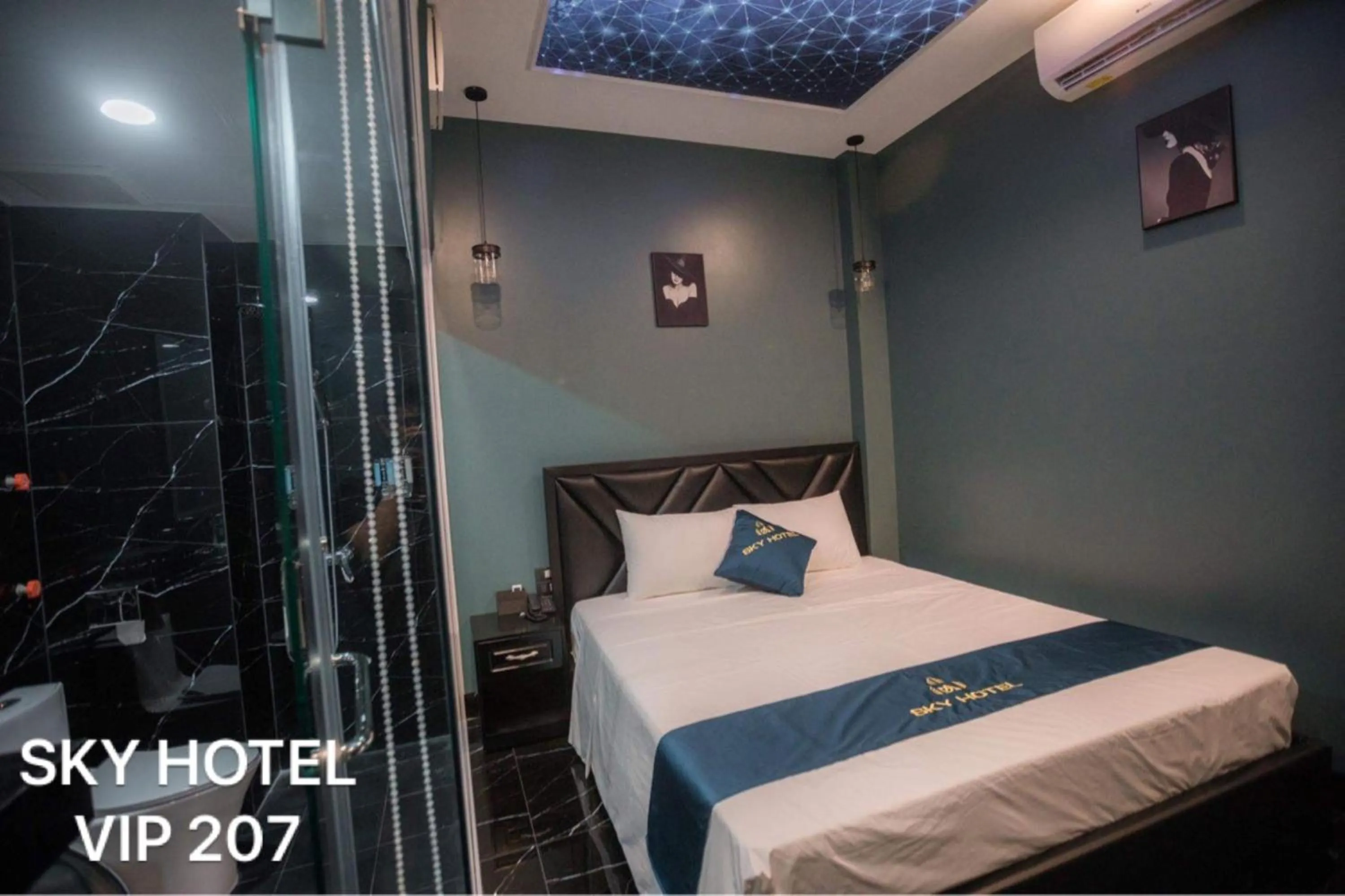 Bedroom, Bed in Sky Hotel Bắc Giang