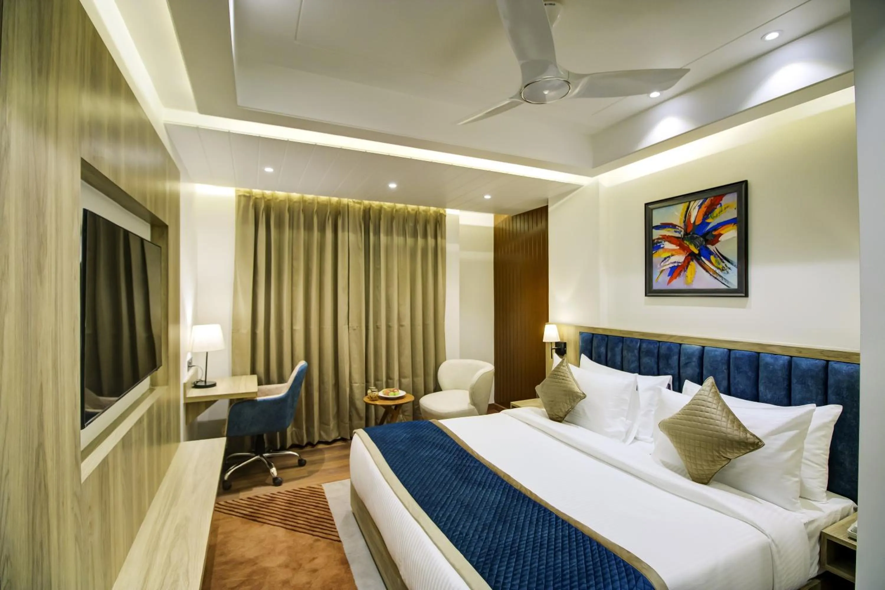 Bedroom, Bed in Cygnett Style Ganga