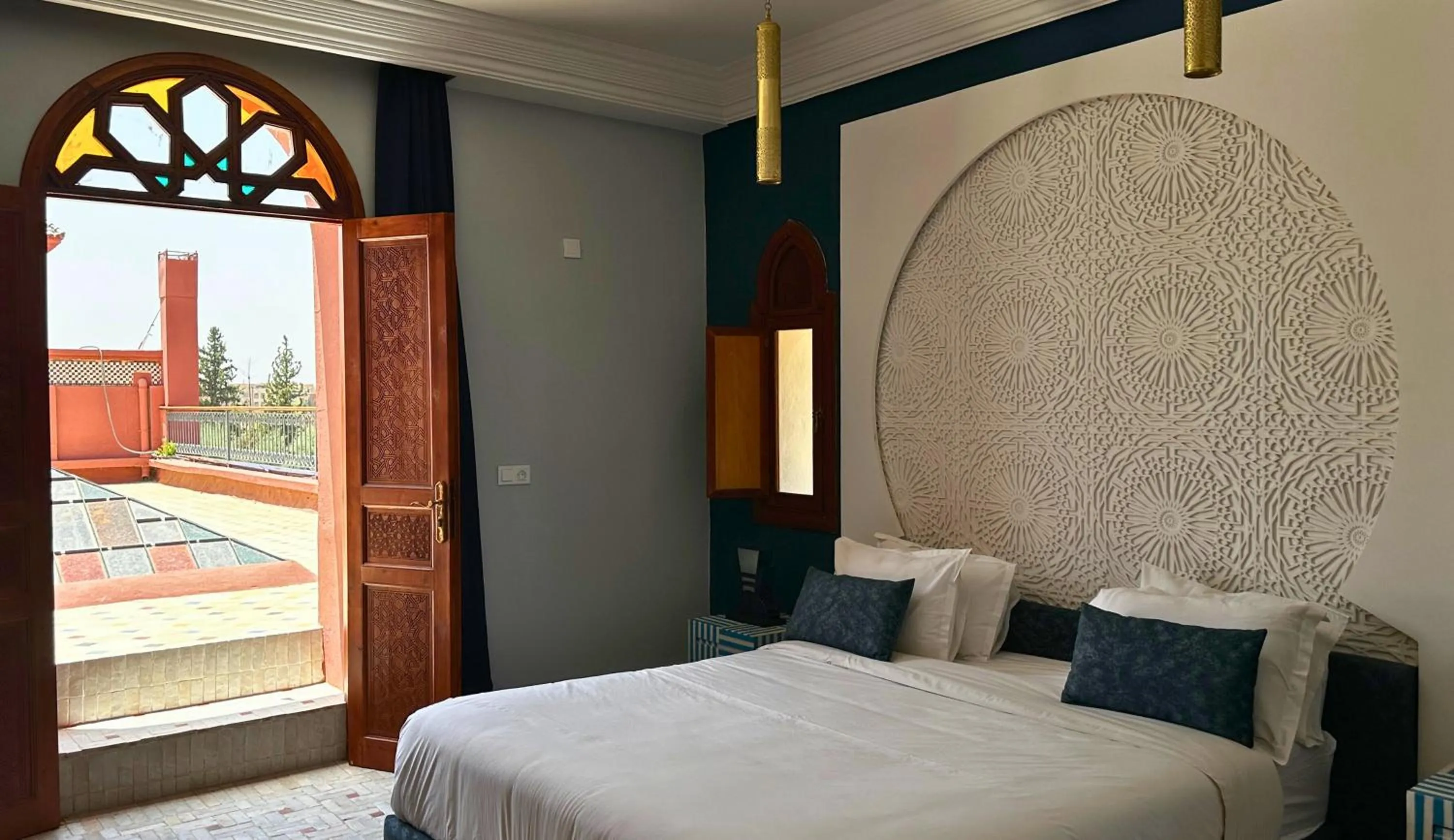 Bedroom, Bed in Nomadz Palace