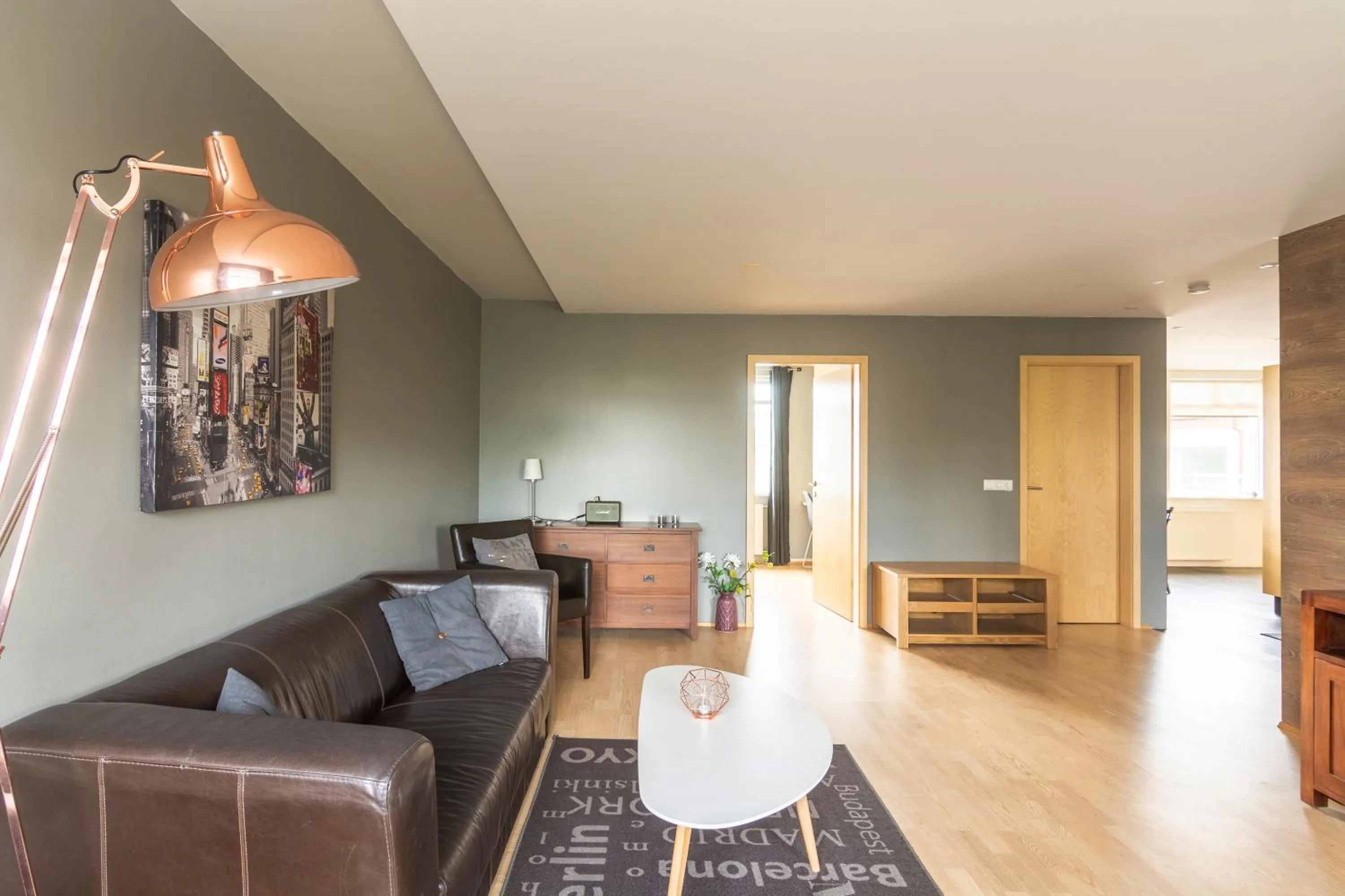 Living room in Acco Town Square Apartments