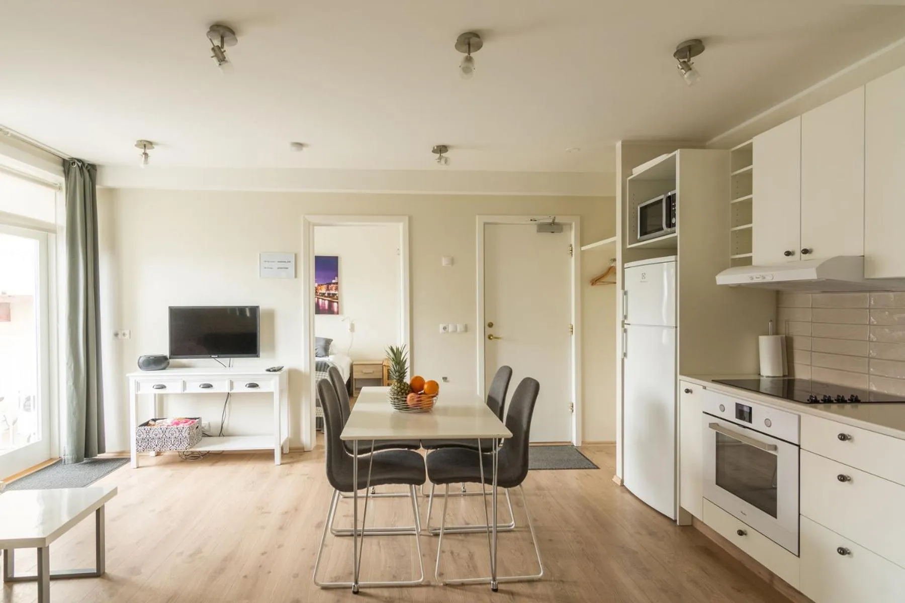 Living room in Acco Town Square Apartments