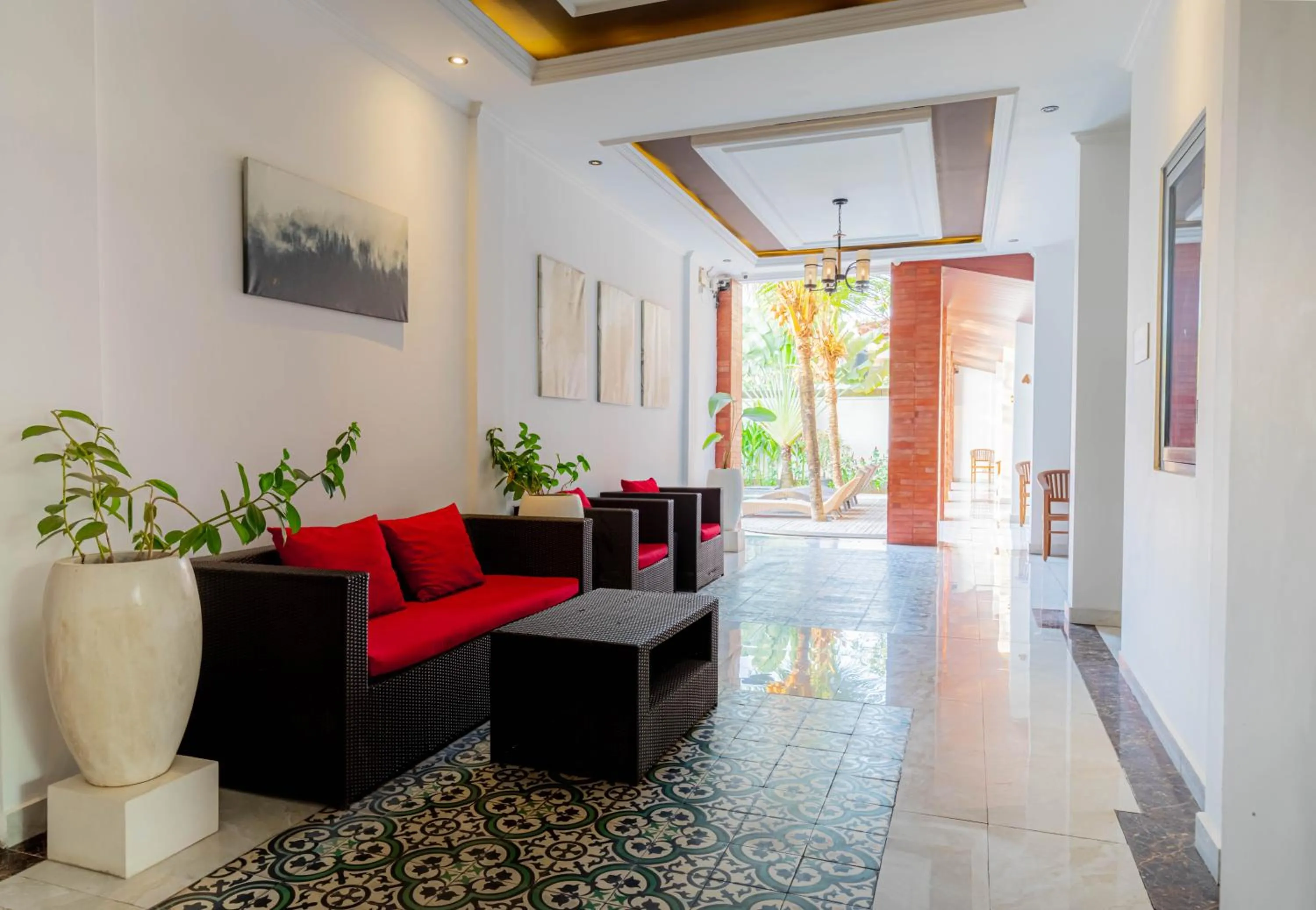 Lobby or reception in Sedana Cottage