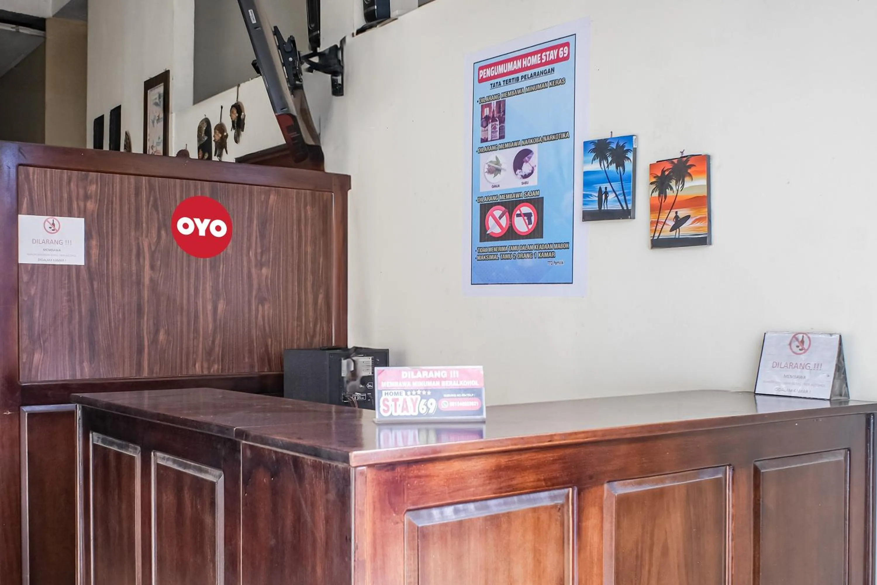 Lobby or reception in OYO 93332 Kharis Home Stay