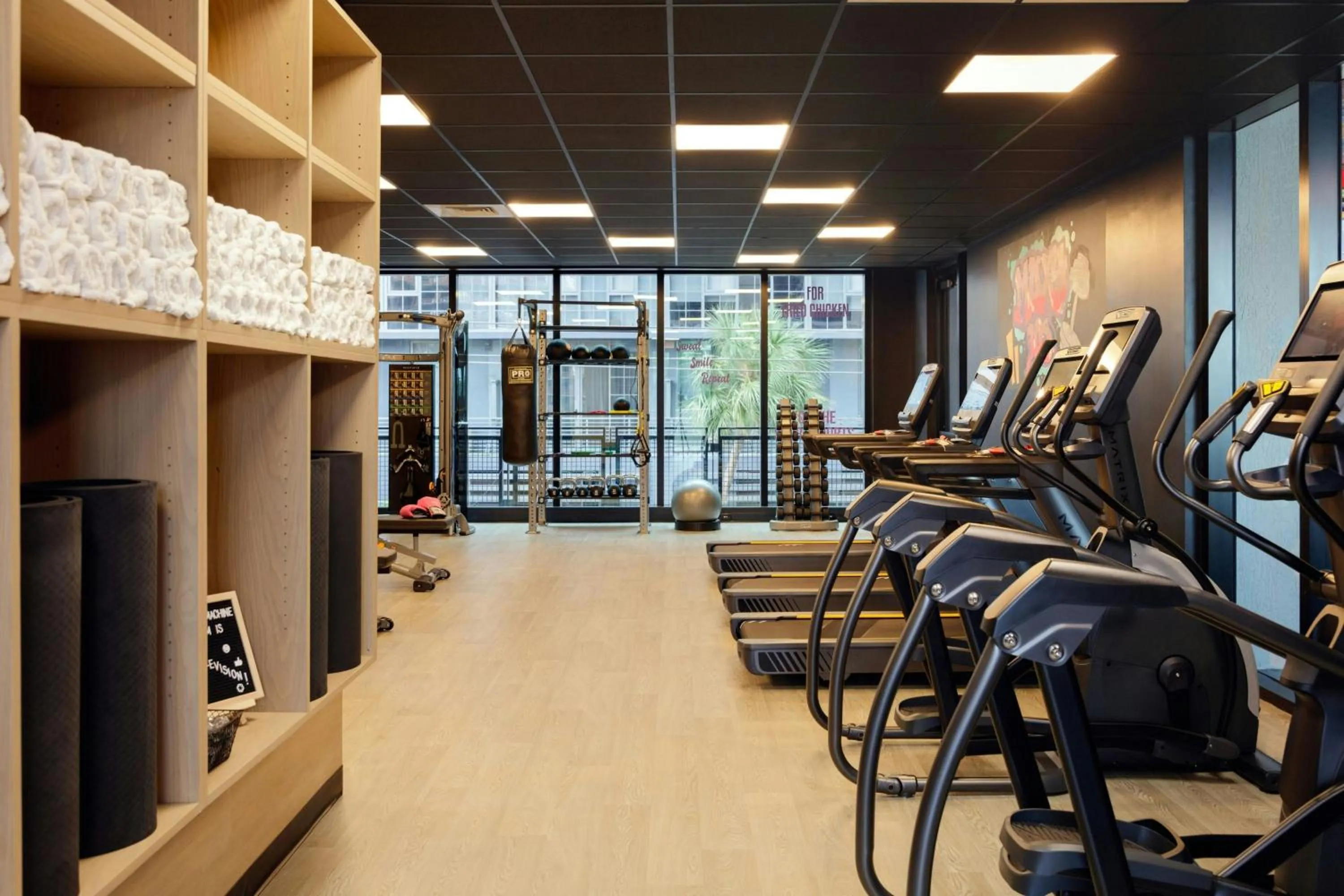 Fitness centre/facilities in Moxy Miami Wynwood